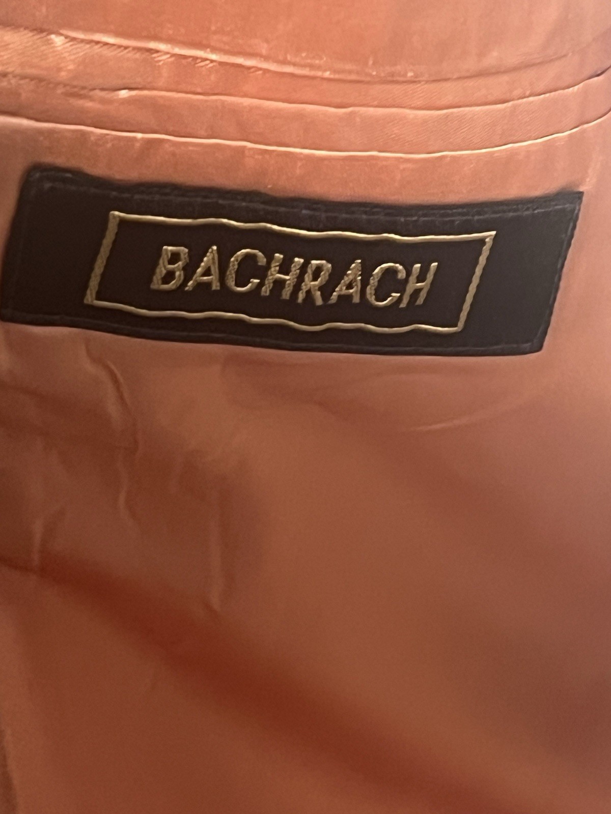 Vintage Bachrach Men’s 40R Beige 3 Button 100% Wool Blazer Houndstooth Colombia