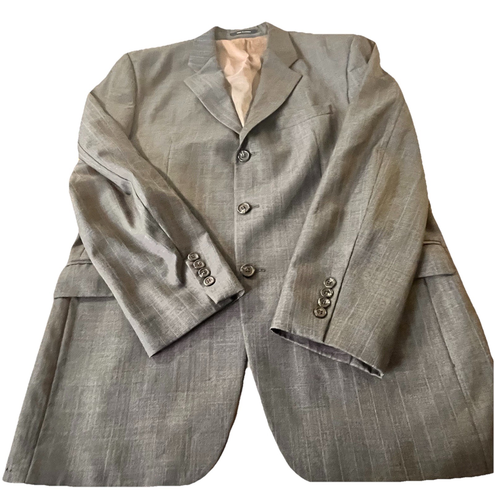 Ralph Lauren Wool Gray Striped Men’s Suit Jacket Single-Breasted *Size Tag Worn*