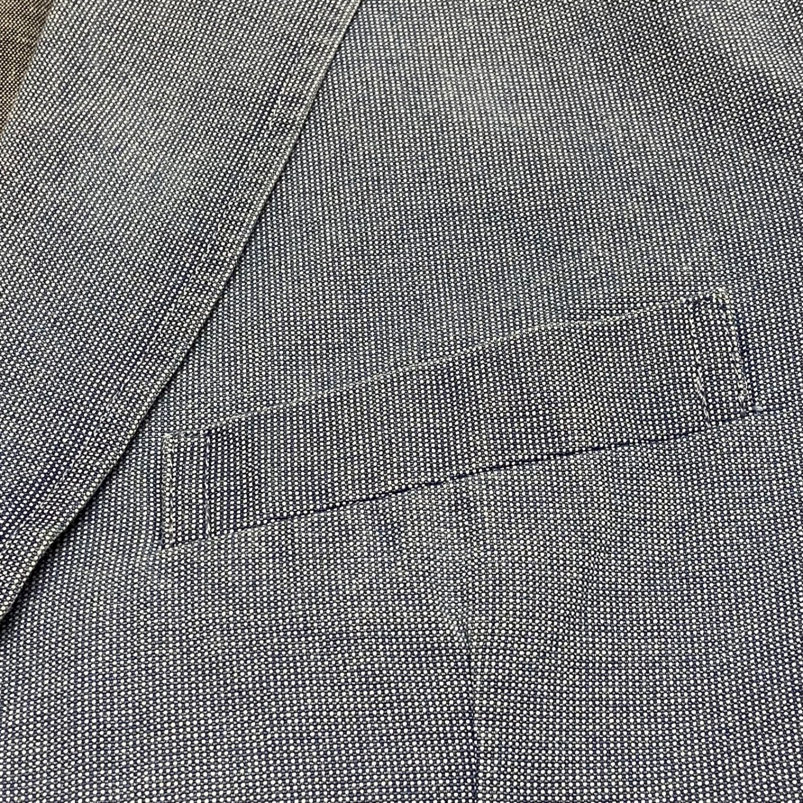 Jach’s NY Sport Coat Men’s Med Blue Denim 2 Button Faux Pockets Blazer MSRP $295