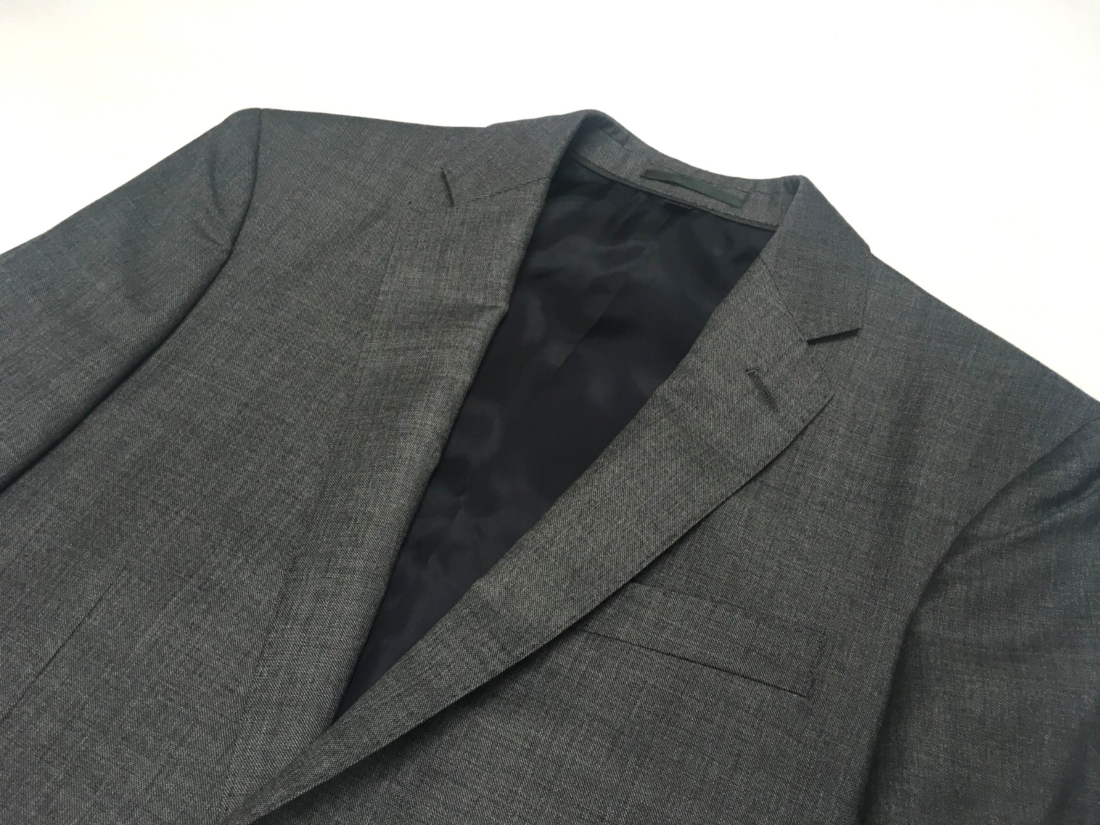 J Crew Crosby Classic Fit 100% Wool CEO Suit Jacket Blazer 38R Businessman Gray