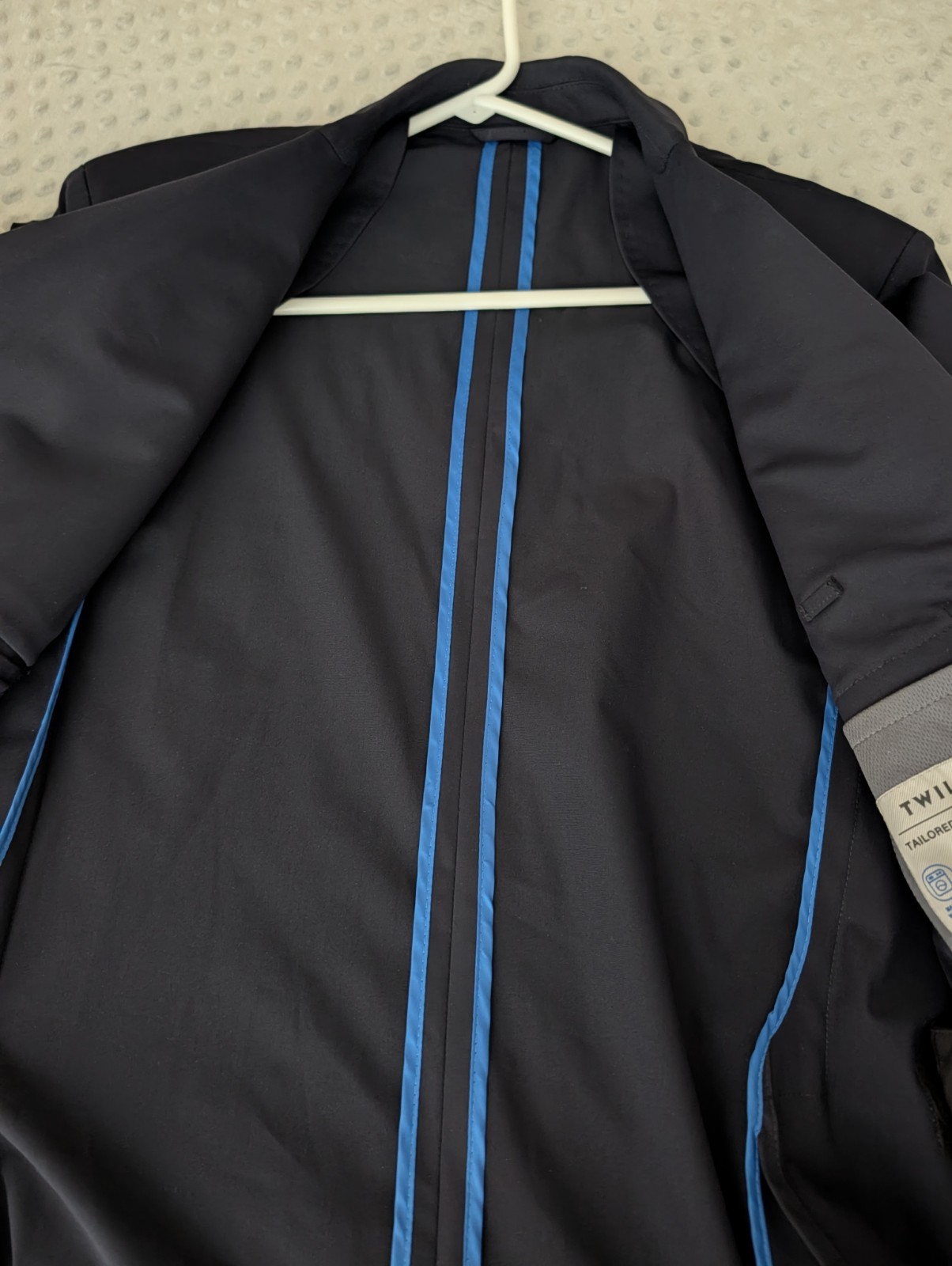 Twillory Performance Blazer Men’s 42S Navy Unlined 4-Way Stretch Two Button