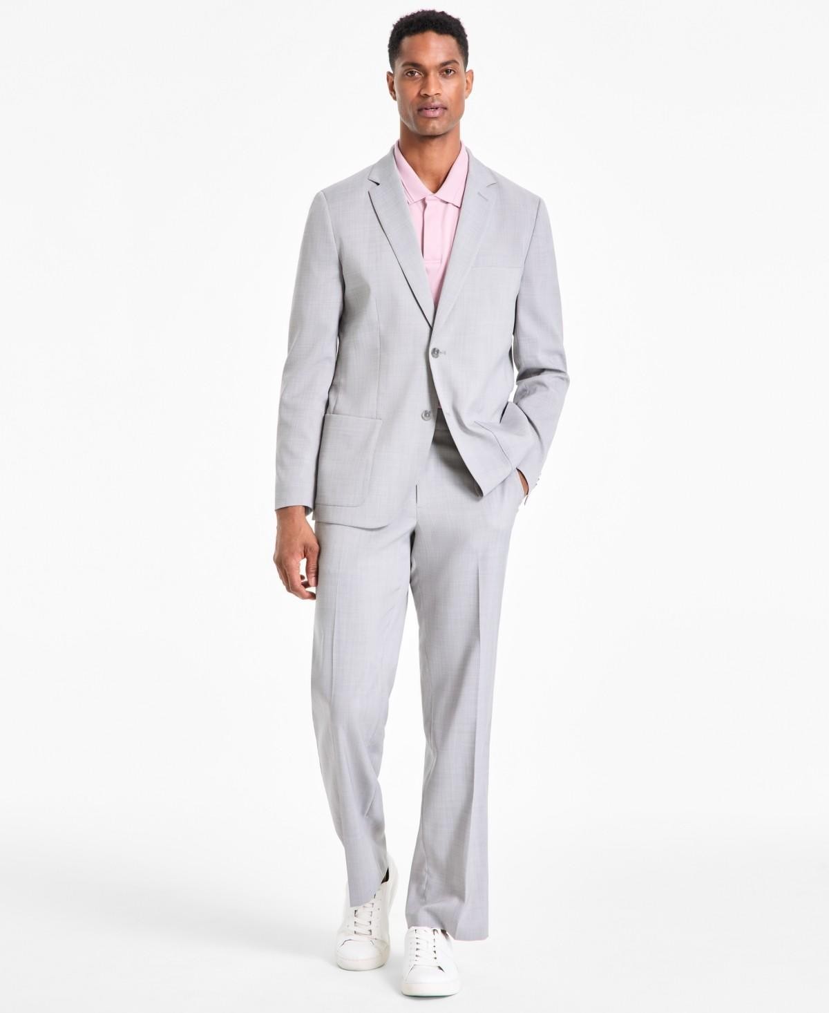 Alfani Lightweight Suit Jacket Only Grey XL 42-44R Stretch Regular Fit