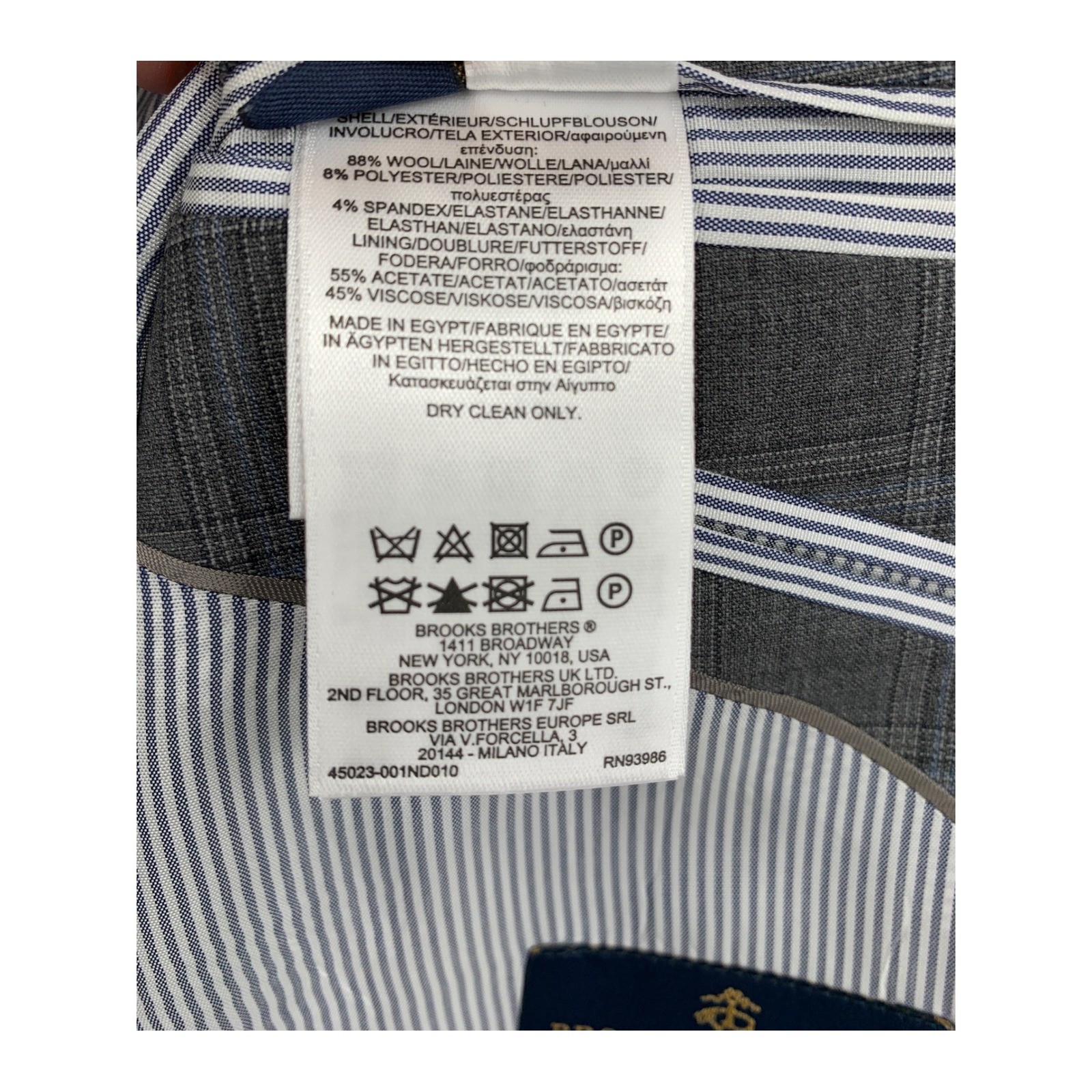Brooks Brothers Blazer 40R Gray Blue Plaid Explorer Regent Fit Sport Coat NEW