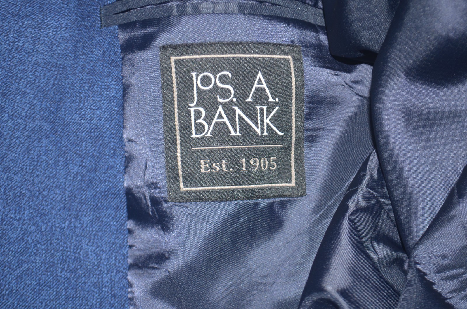 Mint JOS A BANK Traditional Fit Linen Wool Blue Two Button Blazer Sport Coat 46L