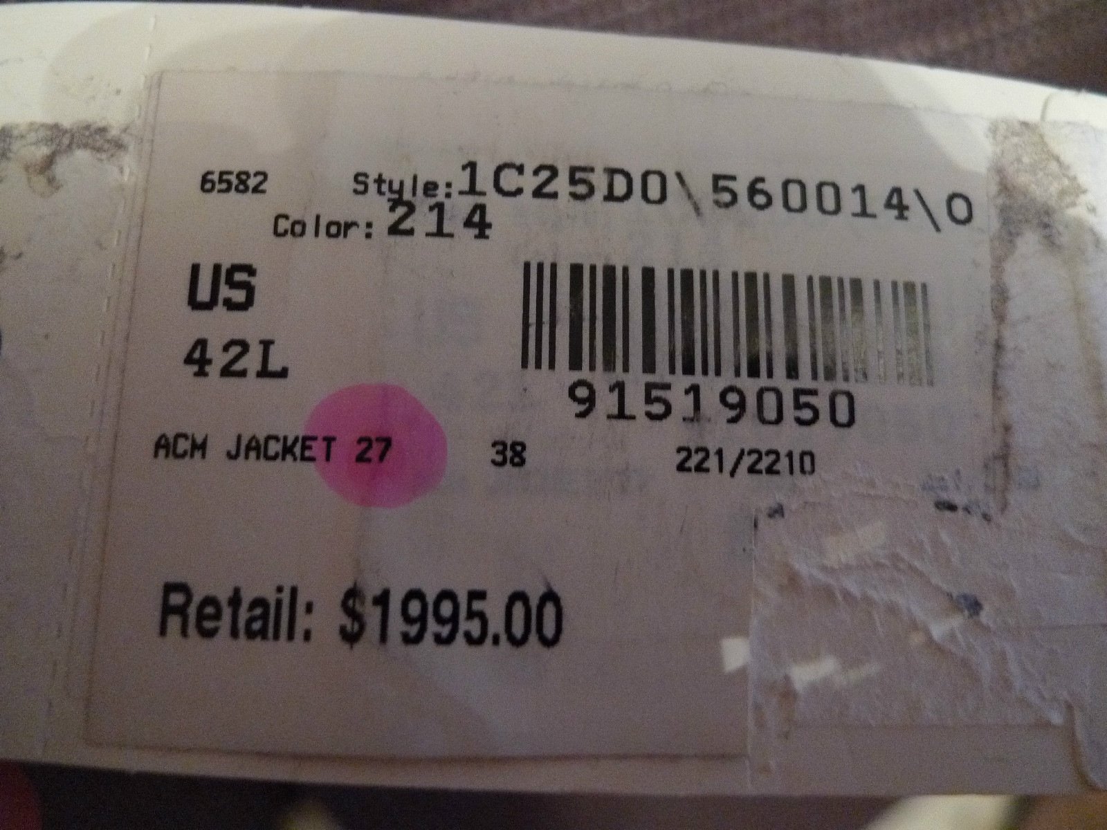 $1,995.K ARMANI COLLEZIONI MEN’S 3 BUTTON SPORT COAT ITALY SIZE 52L US 42L