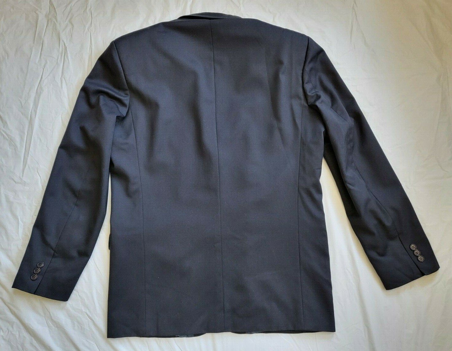 Via Veneto Suit Jacket Mens 42L Euro Fashion Sport Coat Blazer Wool Black