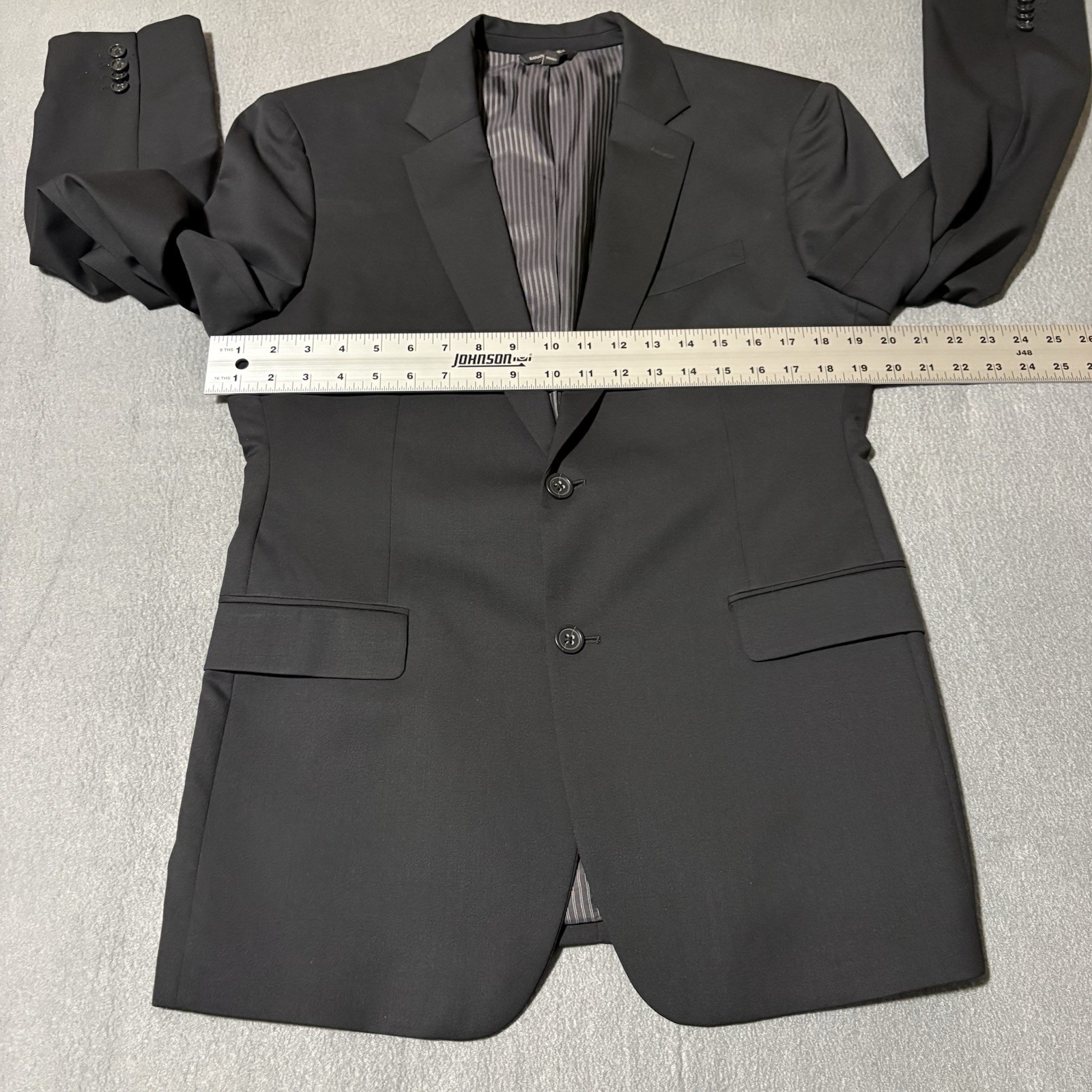Banana Republic Blazer 40R Black Marzotto Super 120’S Standard Fit Suit Jacket