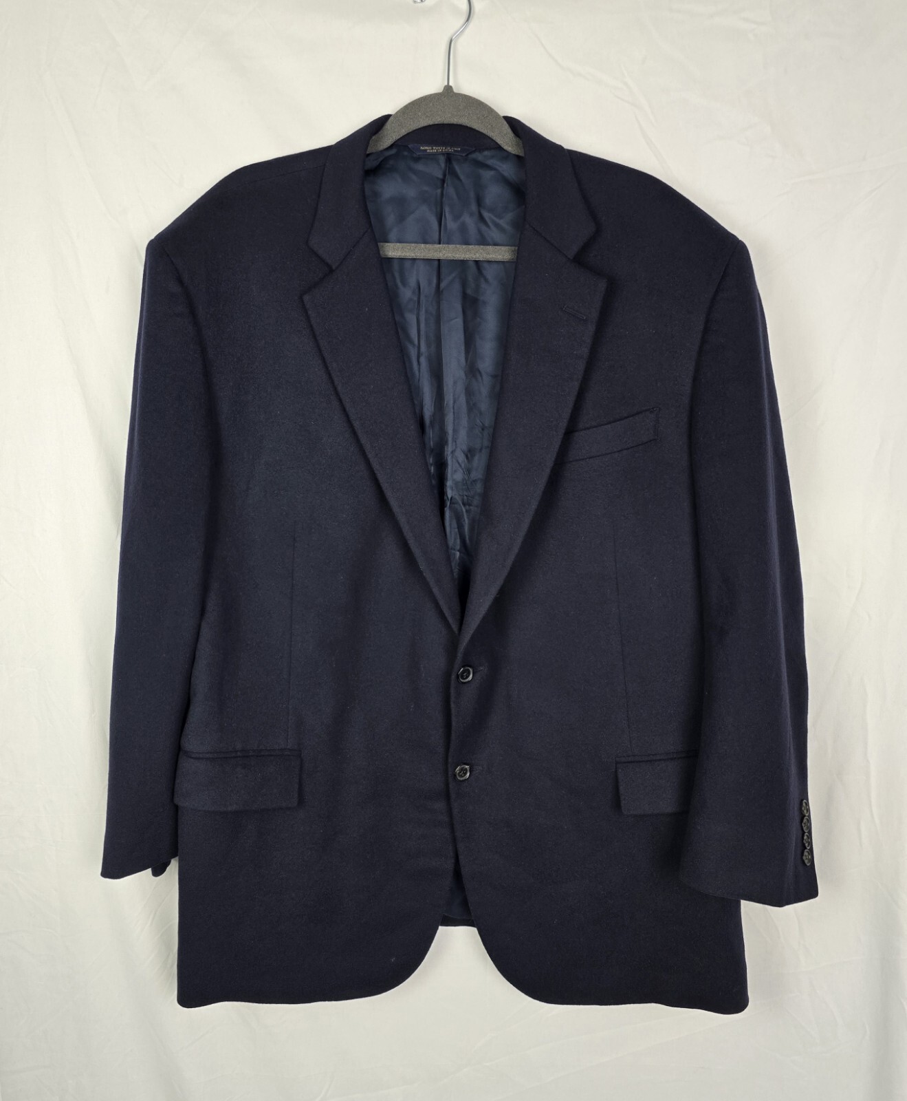Loro Piana Brooks Brothers 1818 Madison Top China Cashmere Navy Sports Coat 50R
