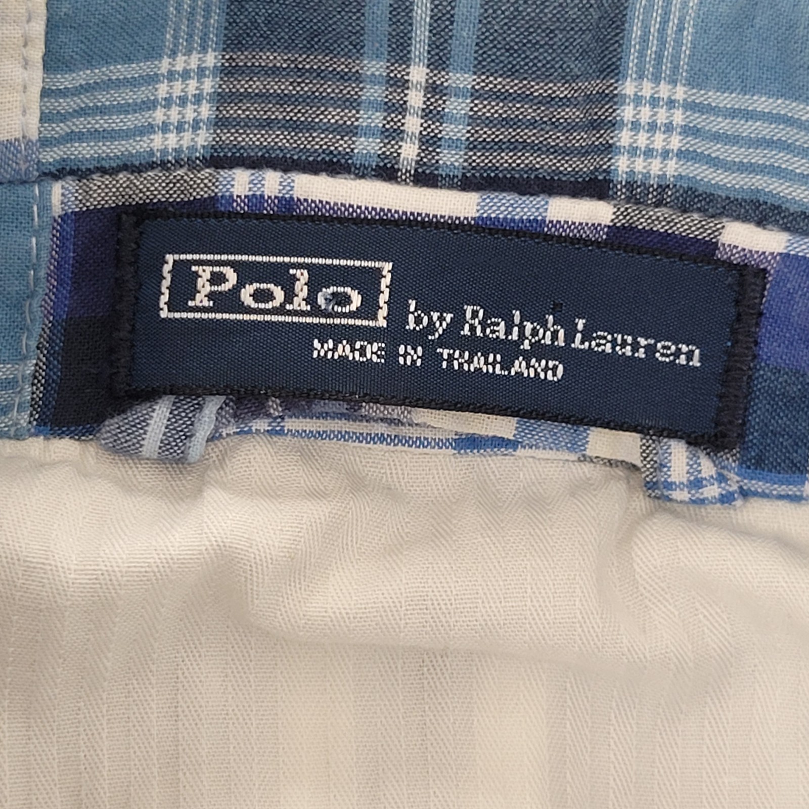 Vintage Polo Ralph Lauren Madras Patchwork Summer Sport Blazer Blue – Flaw Men M