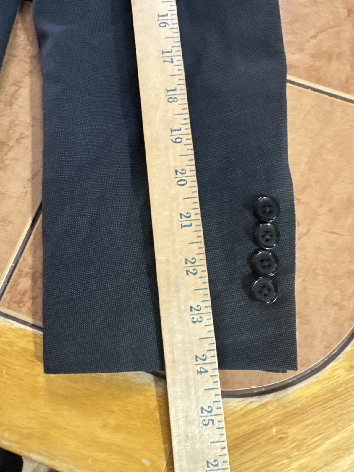 Combatant Gentlemen Blazer Mens Sz 40S Slim Fit Black Check Sport Coat Jacket