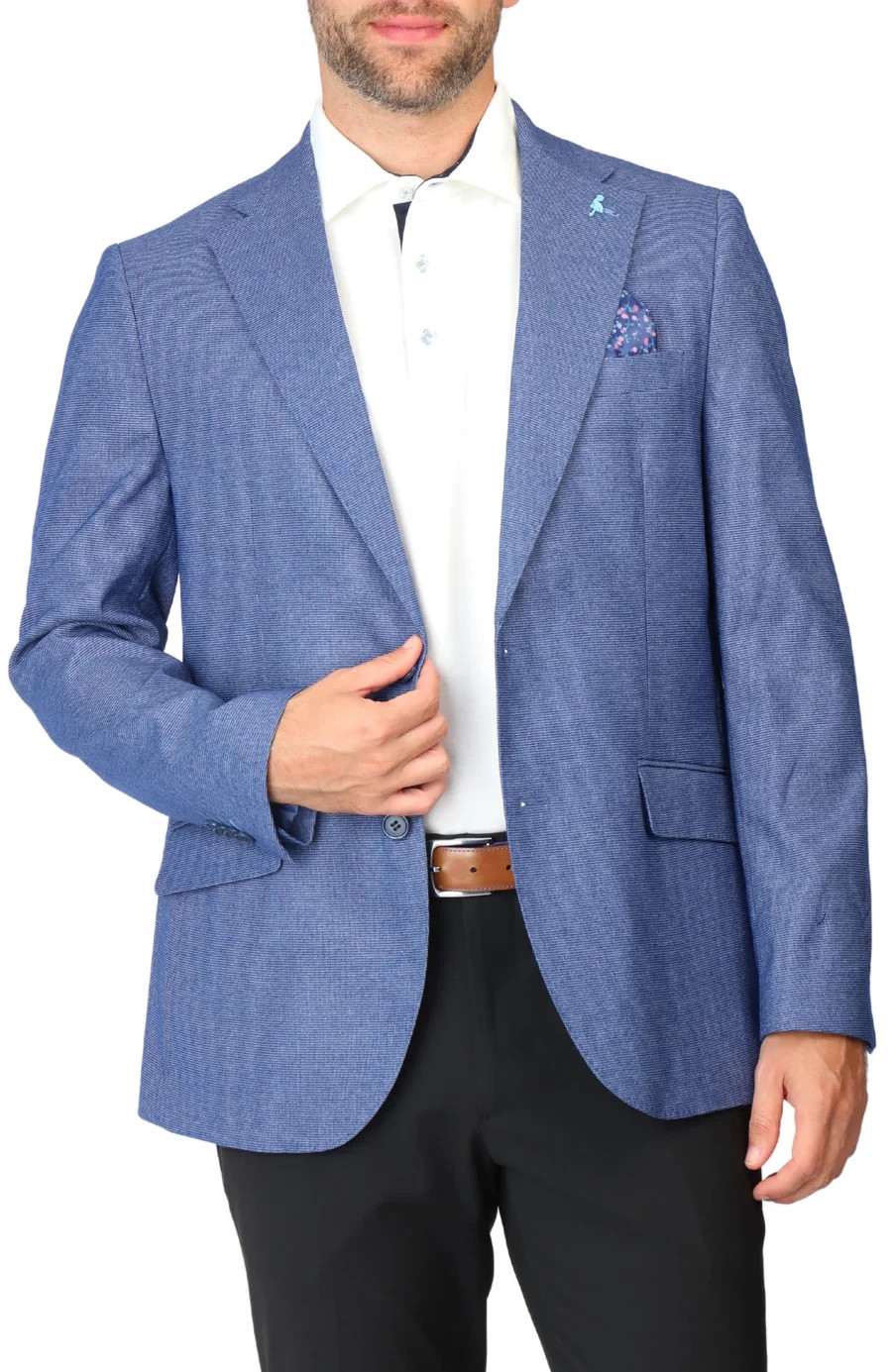Tailorbyrd Sport Coat, Tailorbyrd True Blue Tonal Dobby Sport Coat, M24909J, 40R