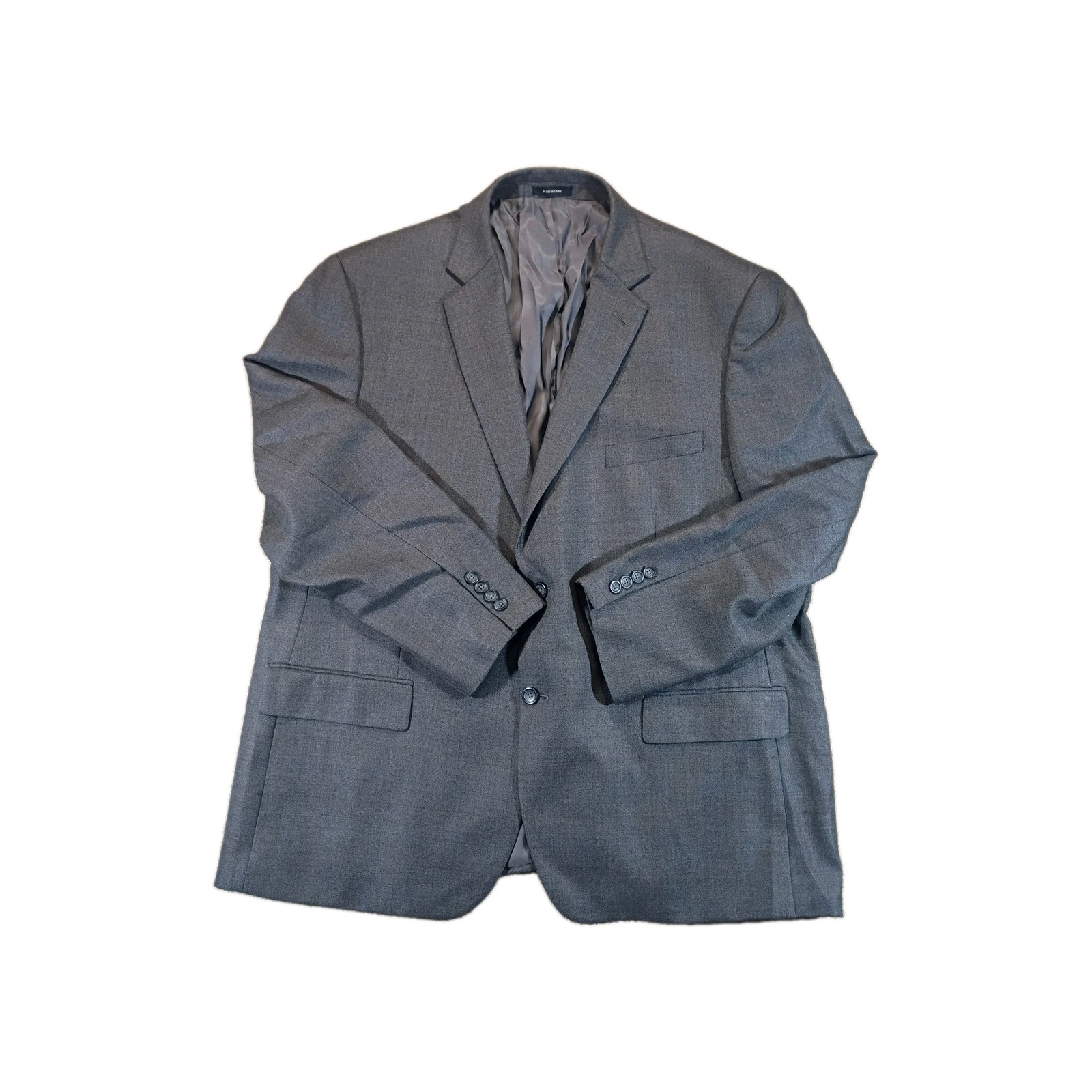 Joseph & Feiss Men’s 2-Piece Wool Tweed Plaid Suit Gray/Blue 52R 34×30