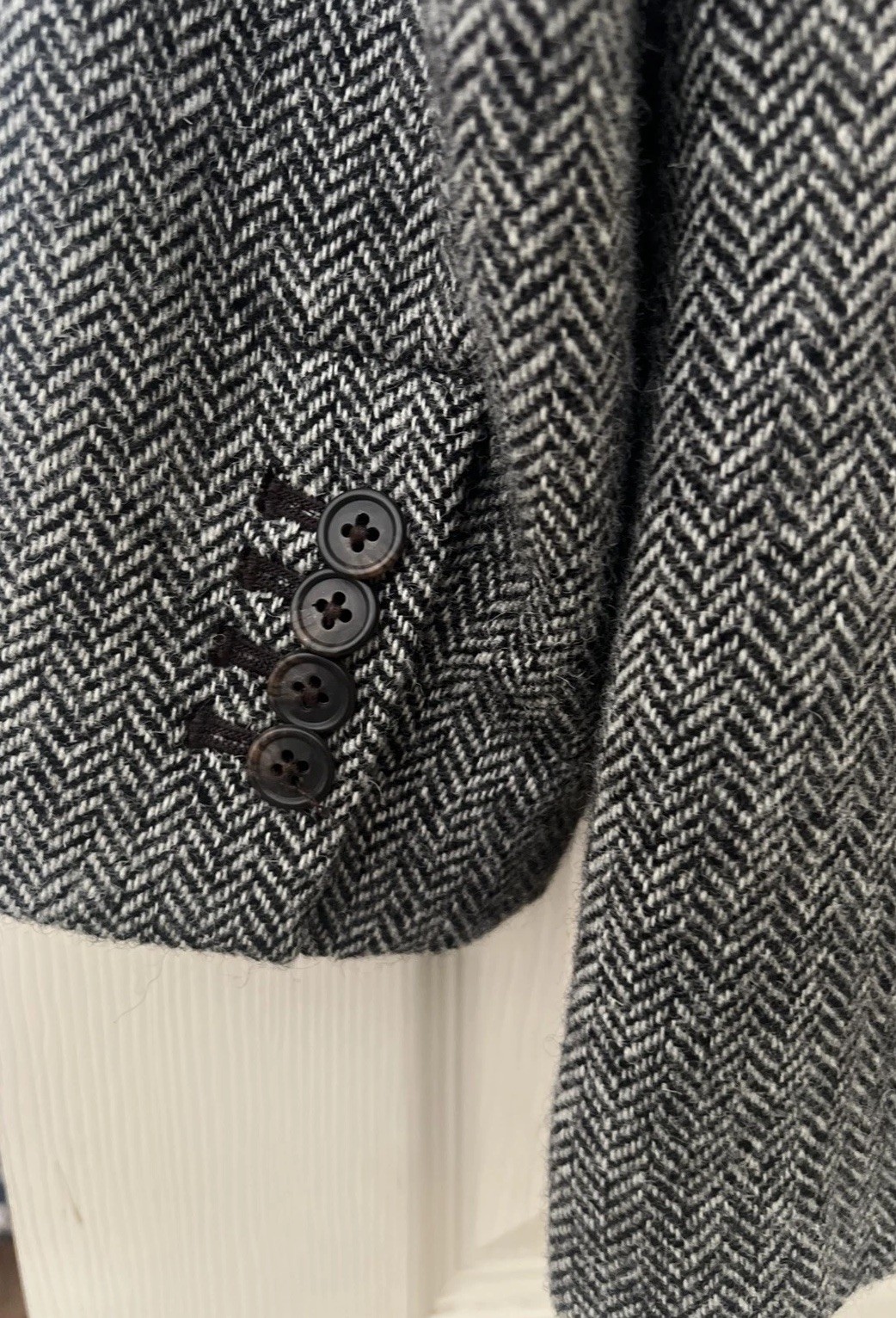 Daniel Cremieux Sport Coat LRG Moon Lambswool Herringbone Hunting Tweed