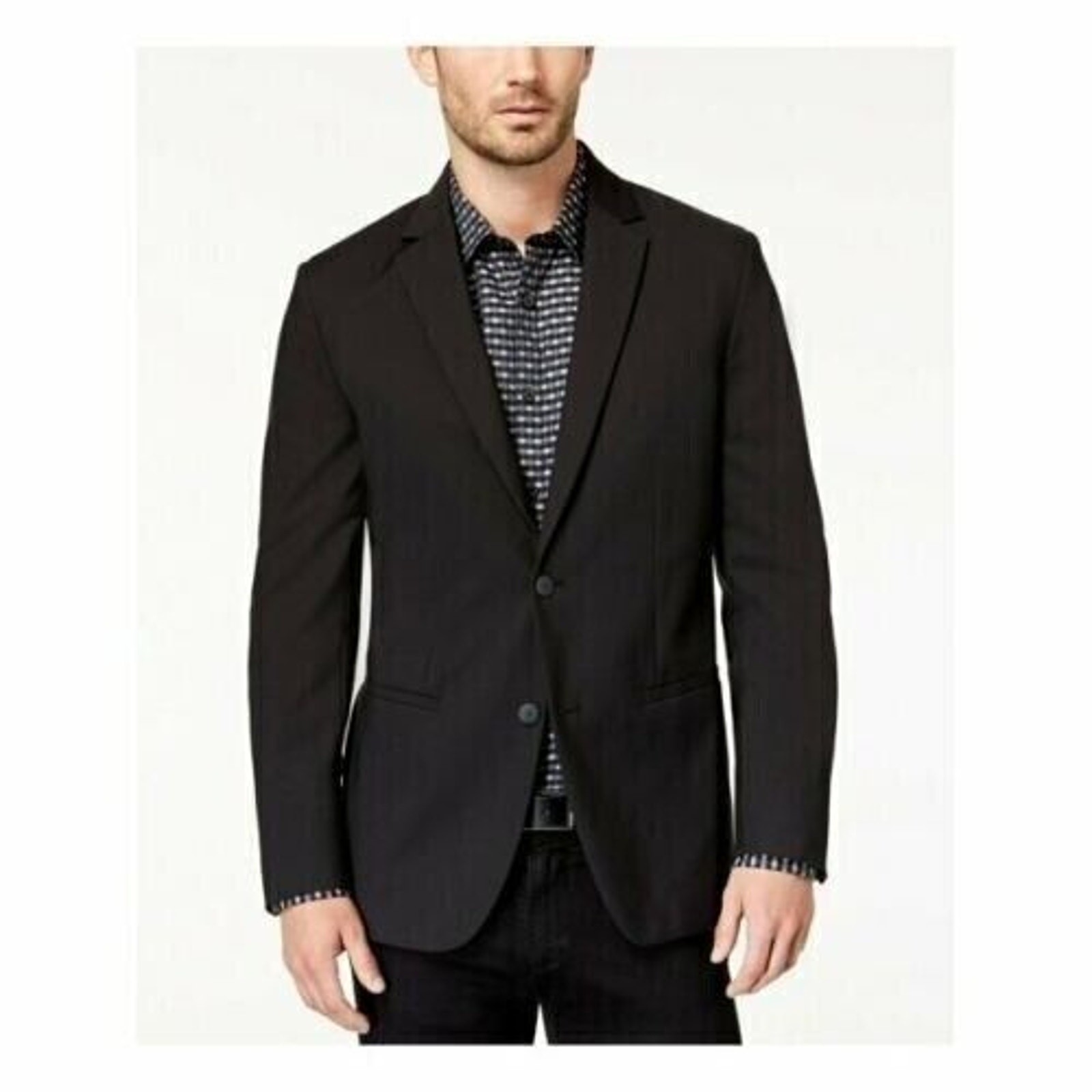 Alfani Men’s AlfaTech Sport Coat Suit jacket blazer Color deep black size Medium