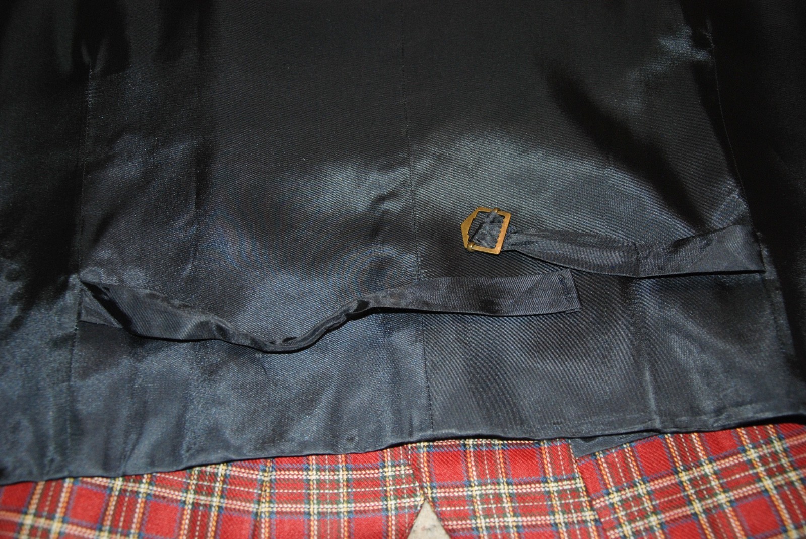 Vtg J CREW OARSMAN sz XL 100% Linen Red Check Waistcoat Vest Holiday Tartan