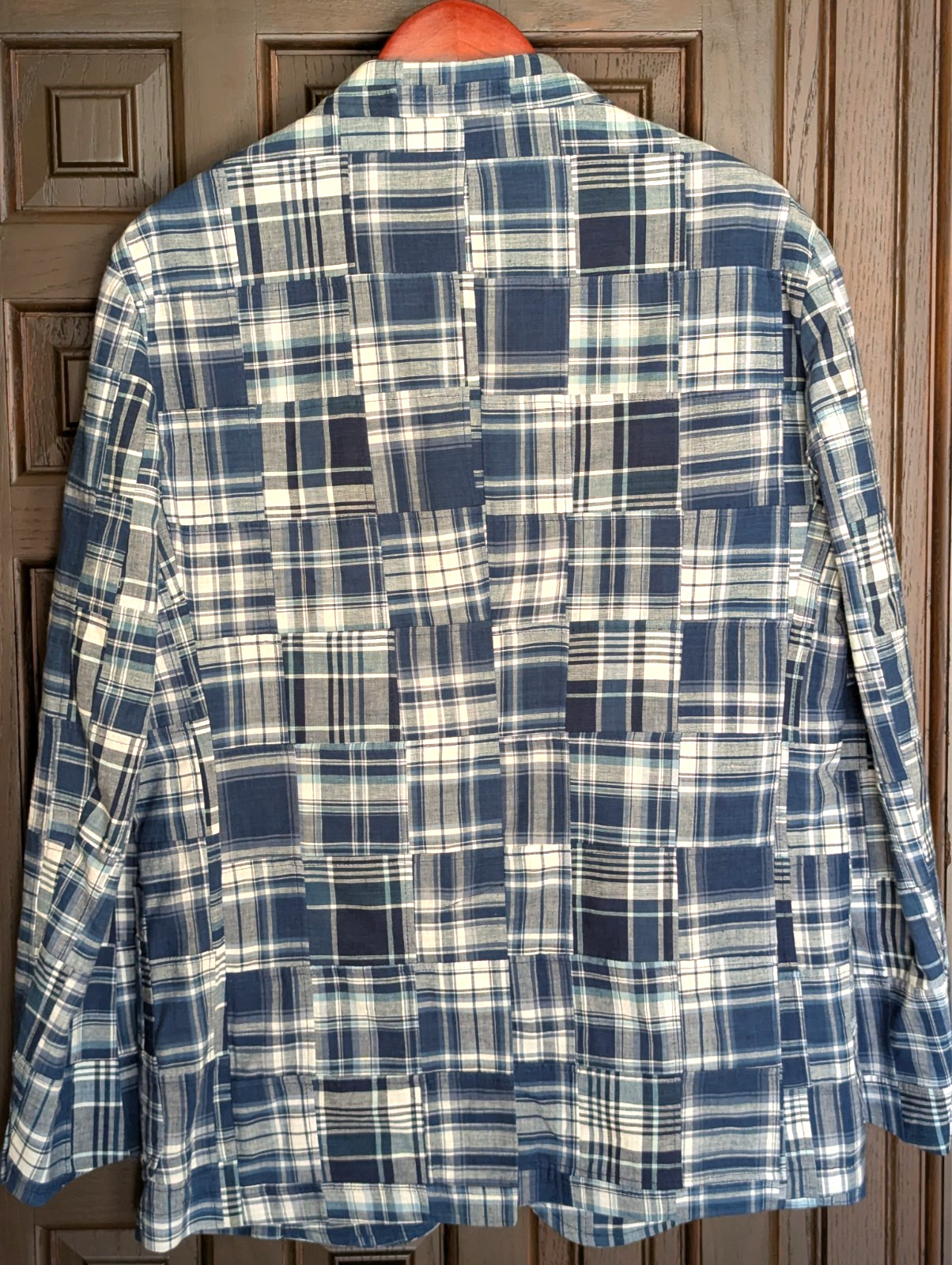 POLO Ralph Lauren Blue Label Soft Patchwork Indigo Suit Jacket, Size 44 R – NWOT