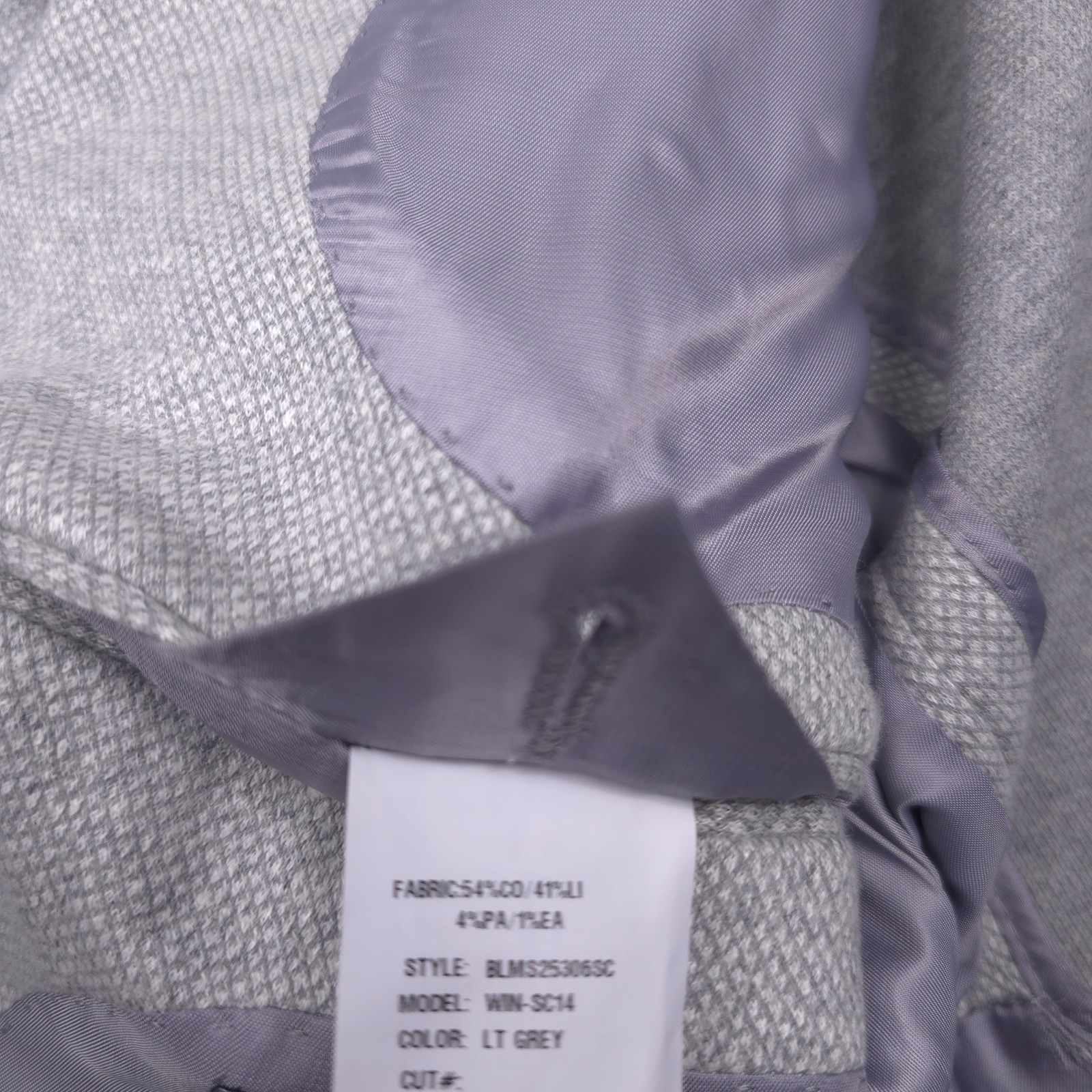 Bloomingdales Jersey Unstructured Sport Coat Mens 38R Gray Linen Blazer Jacket