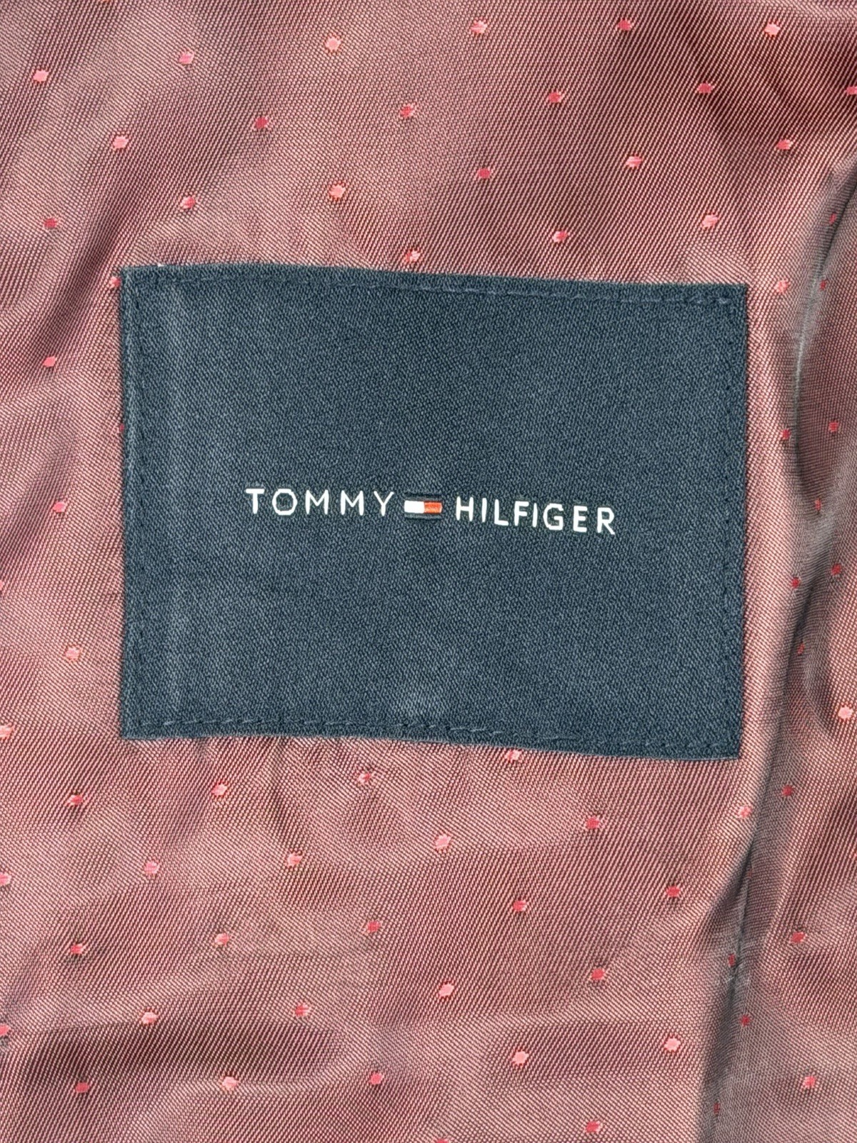 New Tommy Hilfiger Men’s Salmon Pink 100% Cotton Blazer 38R Two Button NWT Slim