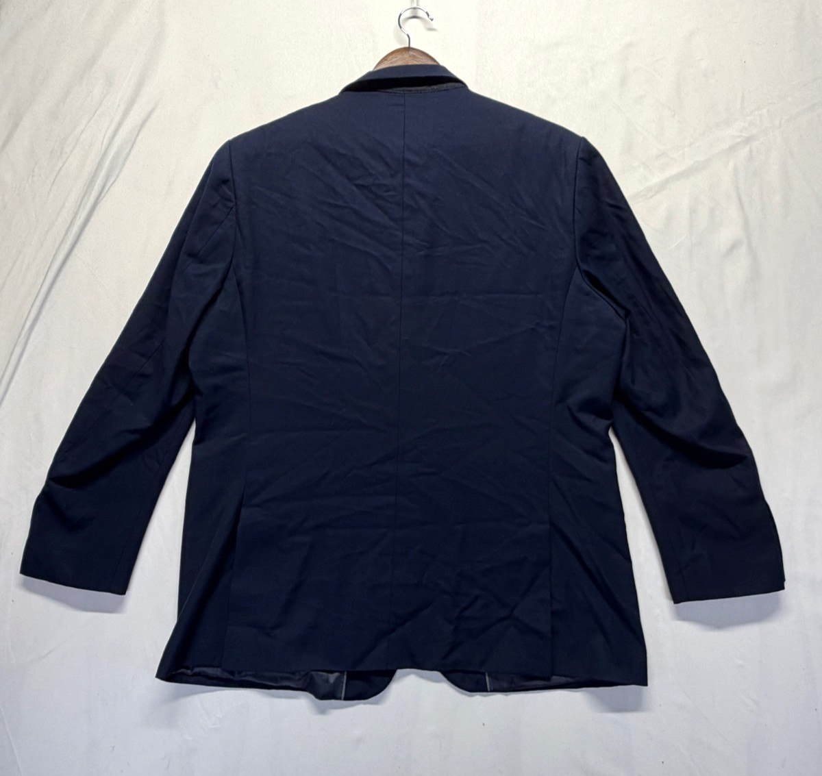 Creative Bespoke Design Blazer Jacket Men 44 Navy Classic Fit Notch Lapel Formal