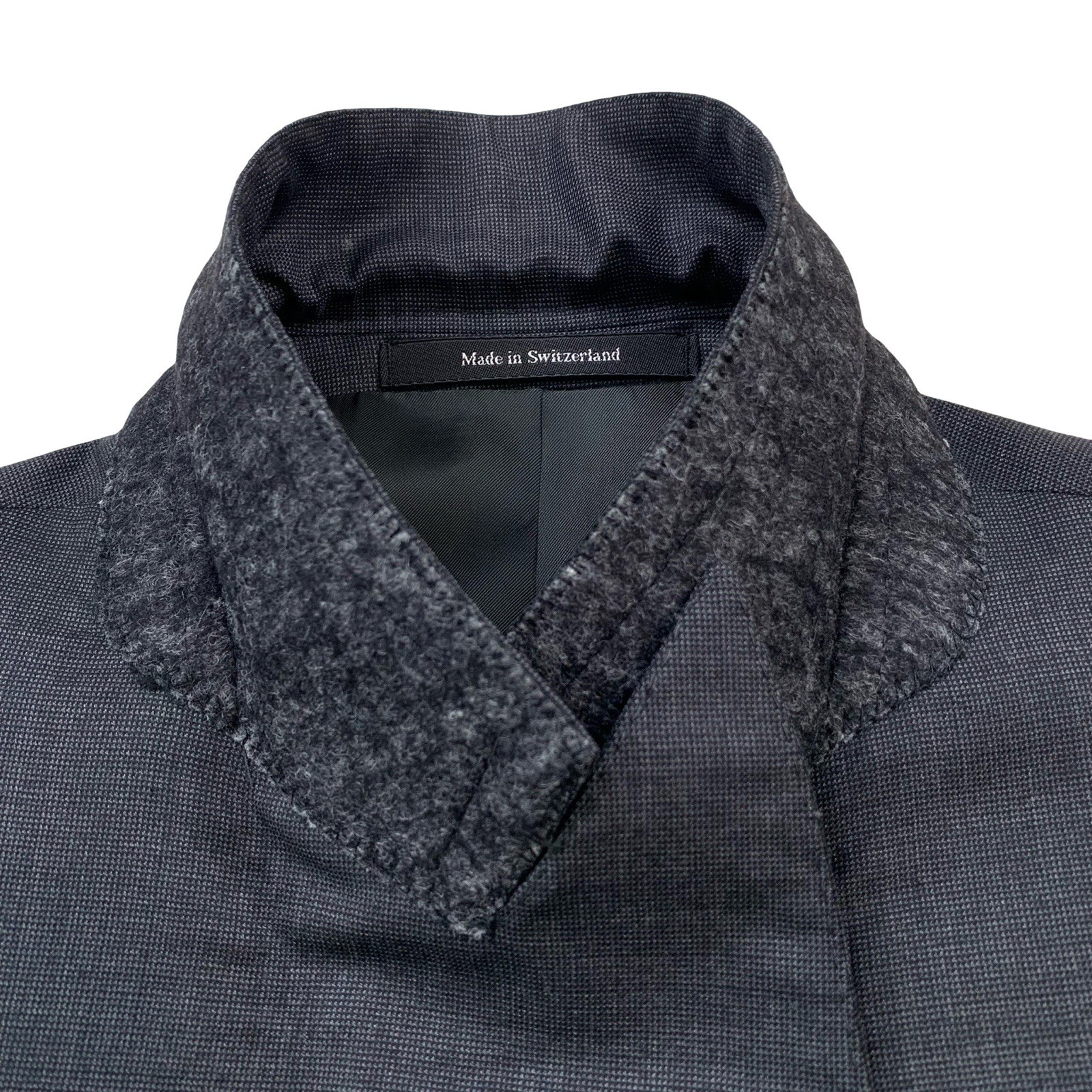 Mint! 38 R Ermenegildo Zegna » 15 Mil Mil 15 » Charcoal Micro Knit Wool Blazer