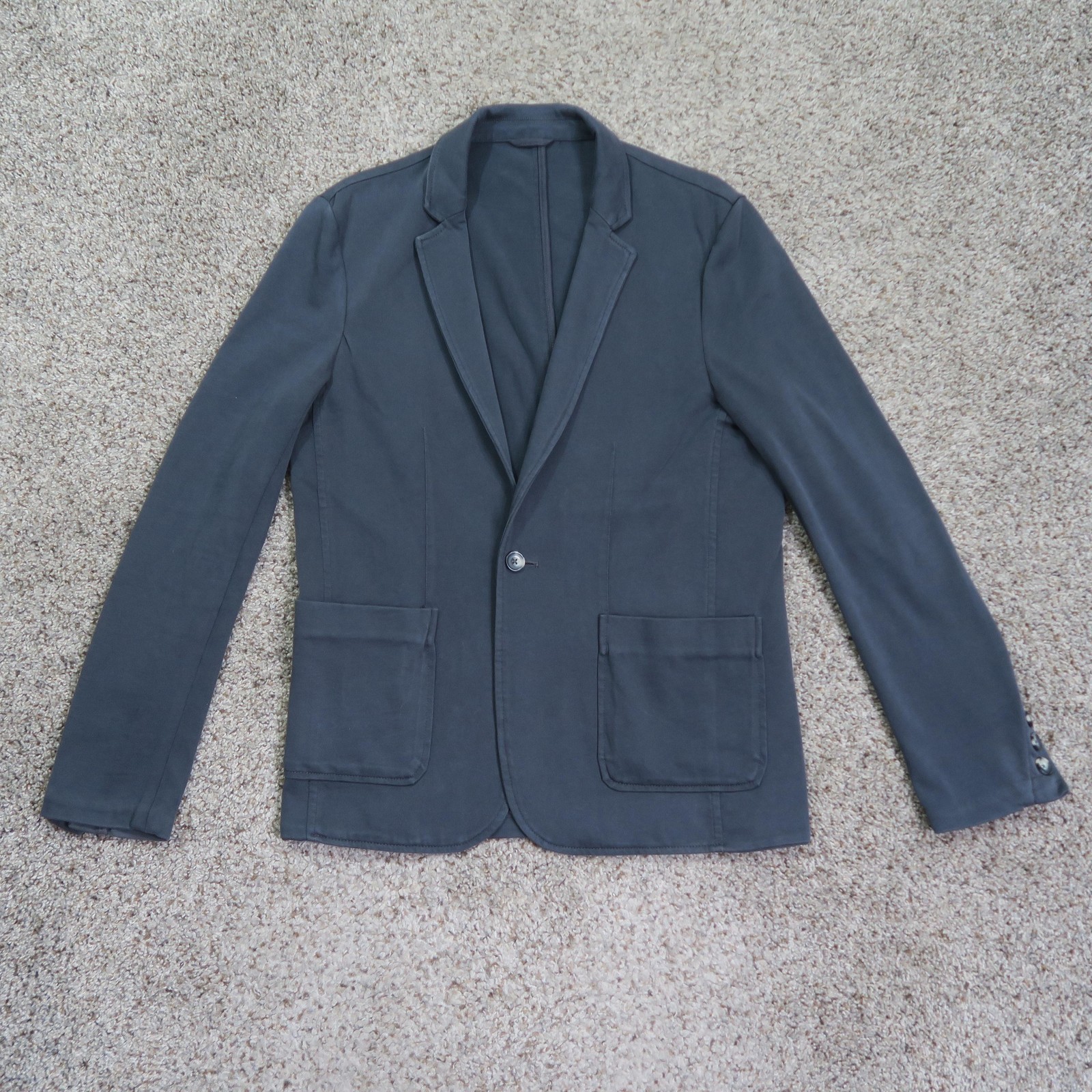 Marine Layer Blazer Mens 38 Gray Unstructured Sports Coat Jacket Stretch Casual