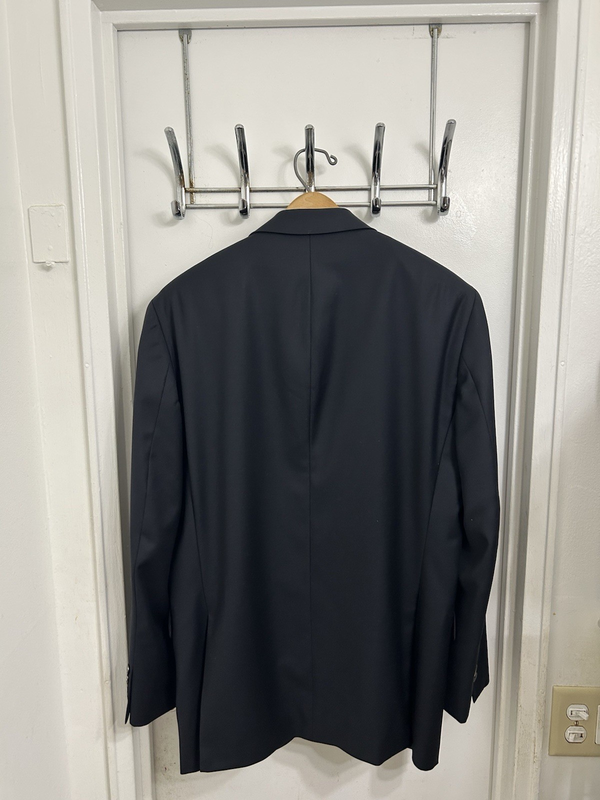 Jack Victor Exclusive Collection Blazer Mens 38R Navy Super 110s Wool Canada