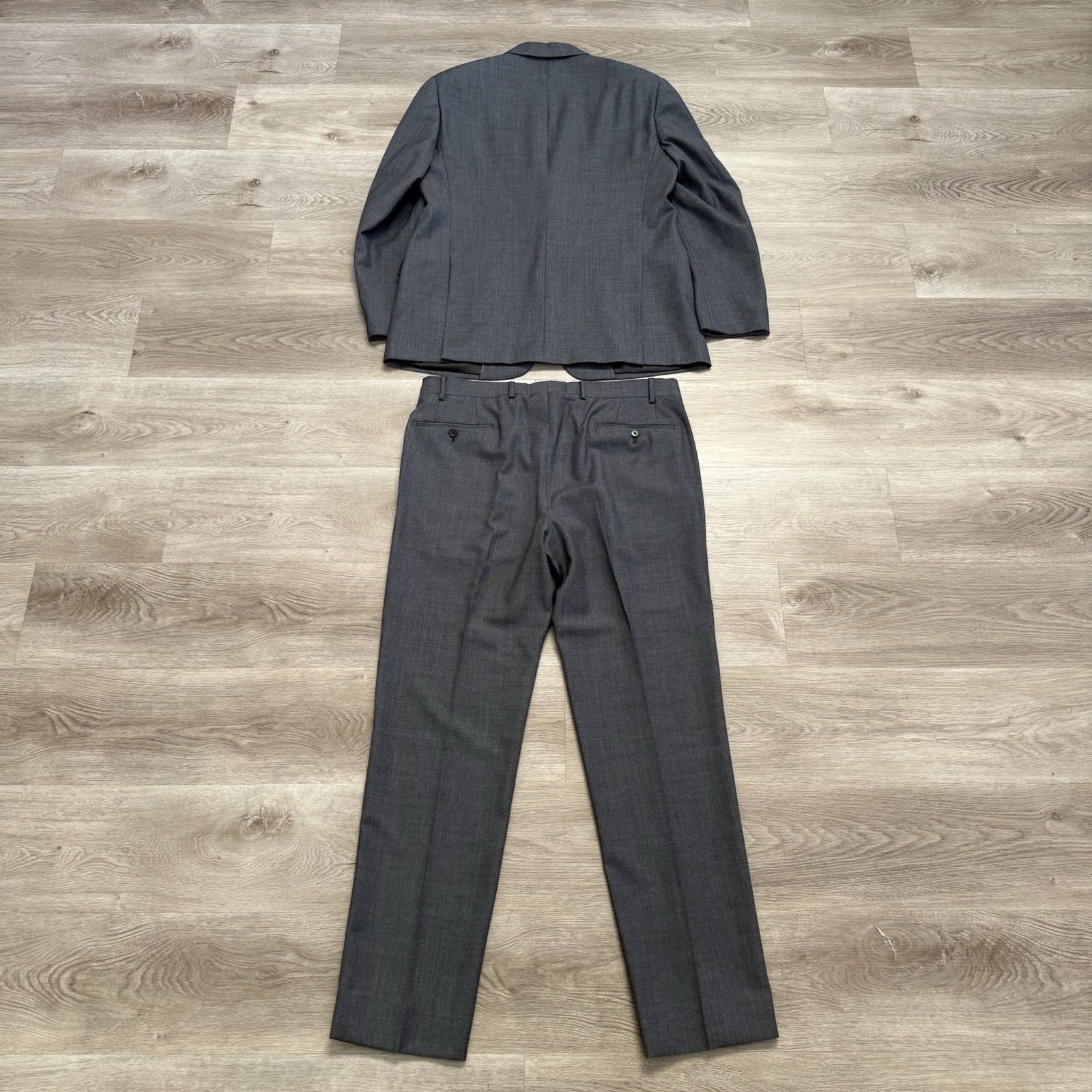 Emporio Armani Suit 42 R (52 EU) Mens Gray Wool G Line 2 Piece 36×32 Pants