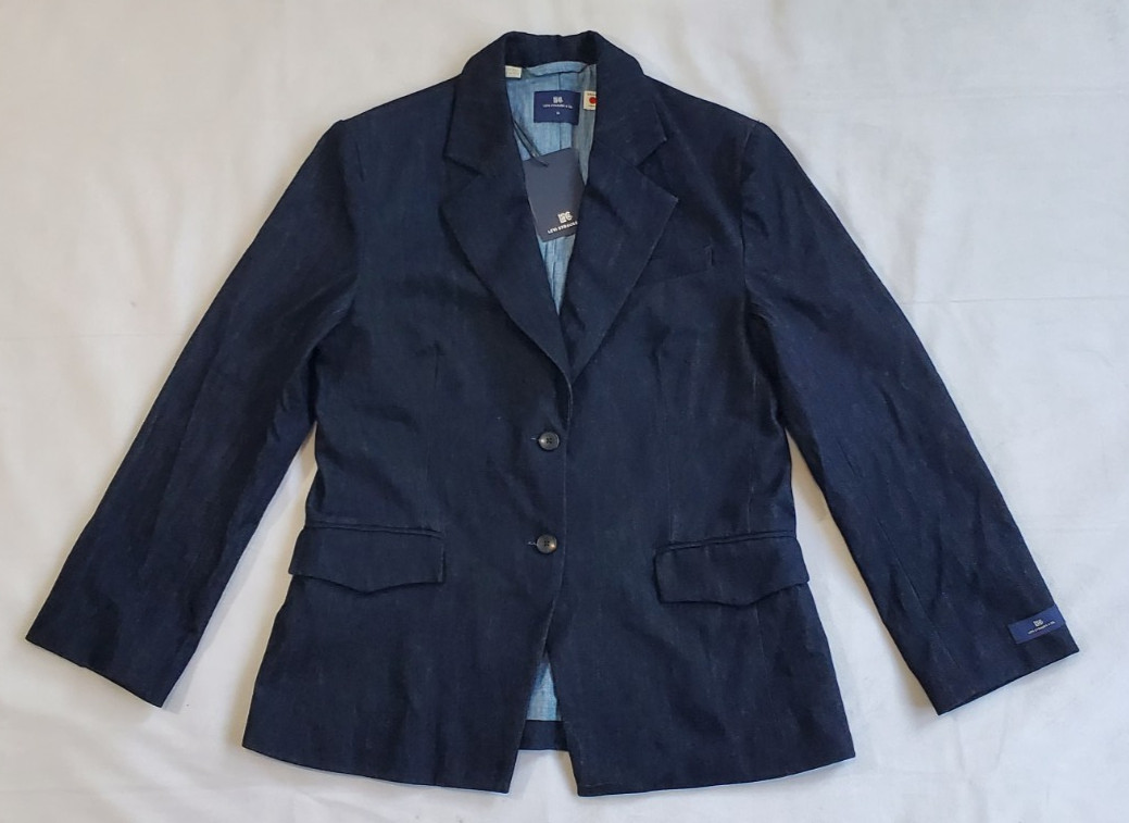 New $348 Levi’s Strauss & Co Japanese Denim Blazer Sport Blue Jacket Men Size M
