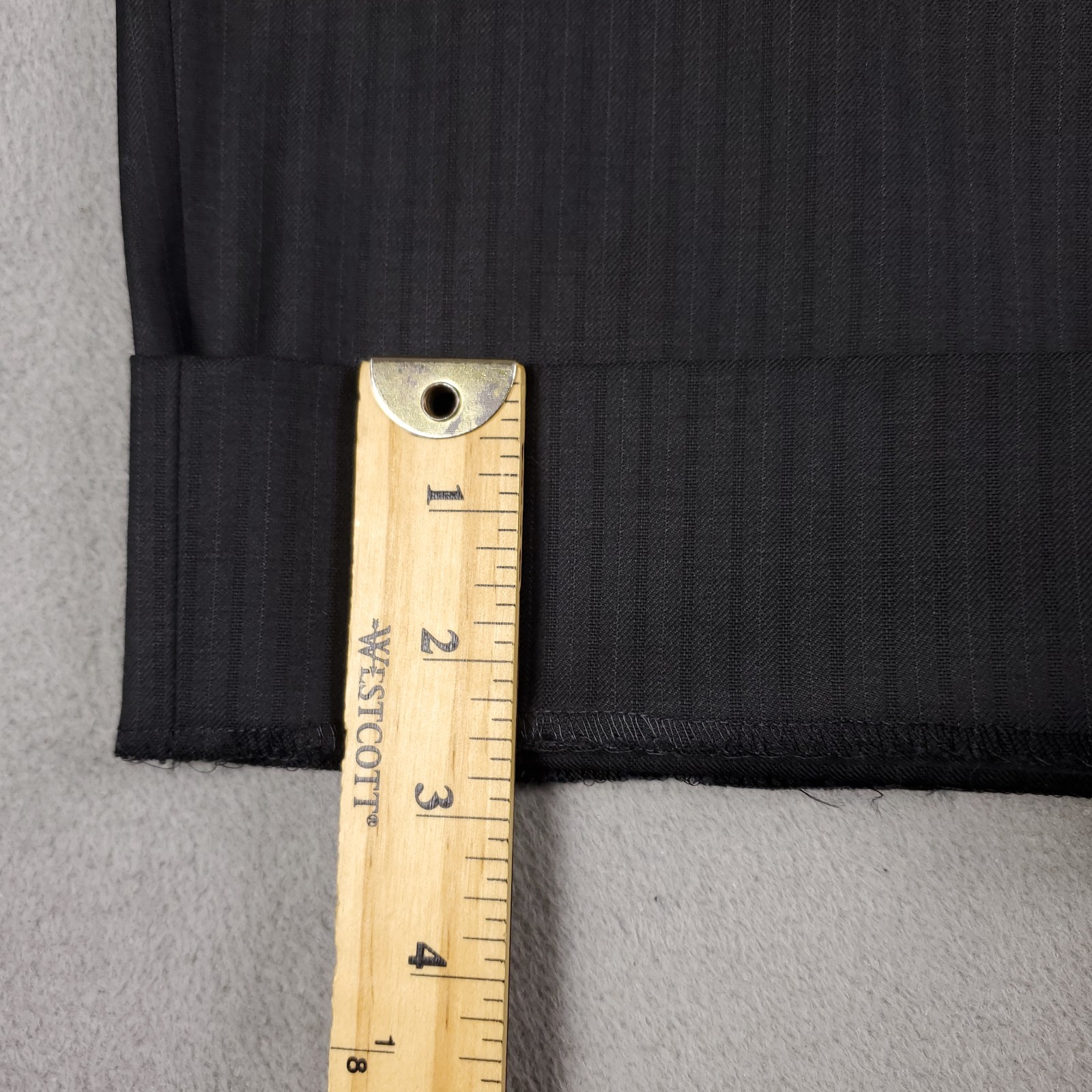 Canali 2 Pc Wool Suit 2 Button Jacket 54L EU/ 44L US Pants 36×32 Gray Striped