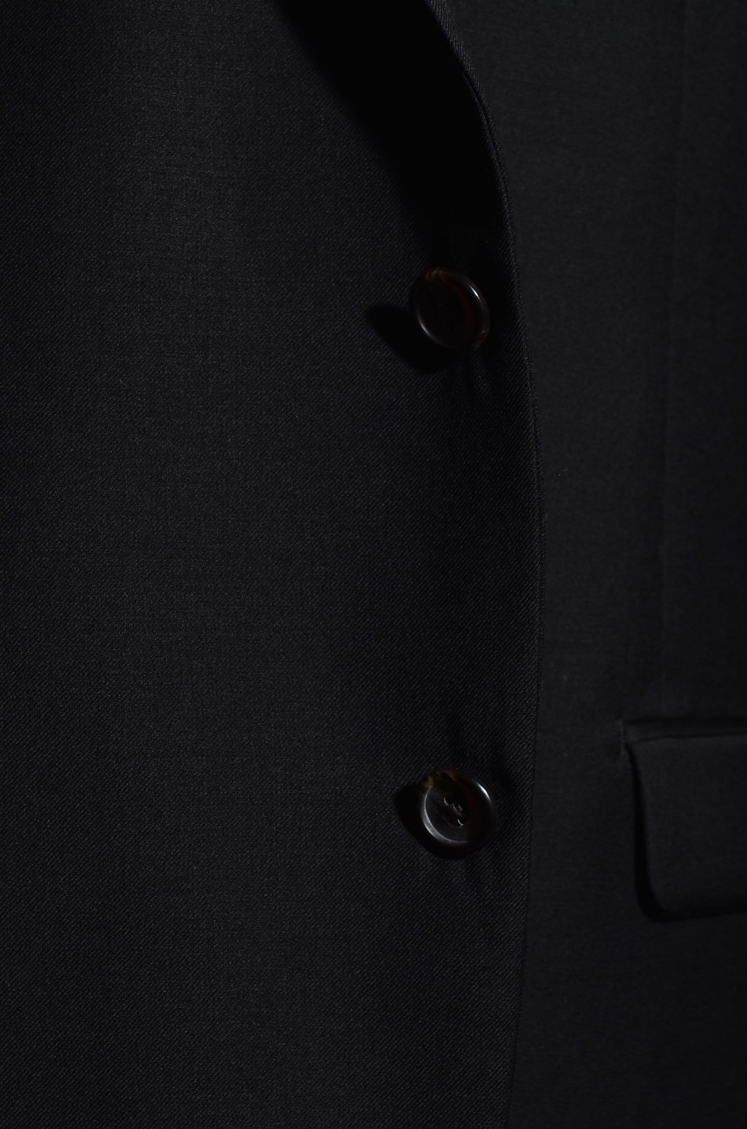 48R Lauren Ralph Lauren Jet-Black Worsted-Wool Sport Coat Blazer Jacket XXXL 3XL