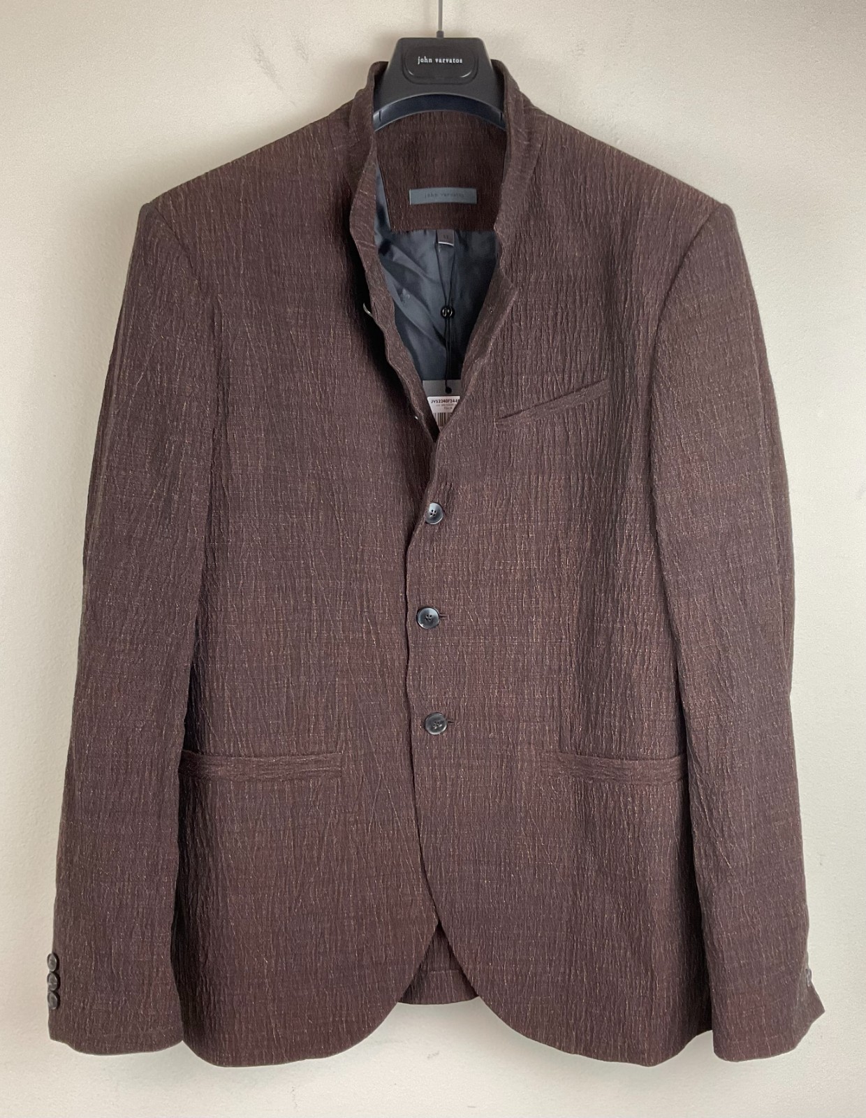 $1498 NWT Brand New John Varvatos Collection Marine Jacket Coat EU48 US38