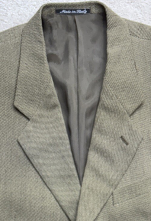 Vtg MANI Blazer Made in Italy 100% Virgin Wool Sport Coat 3 Button Men’s 43R