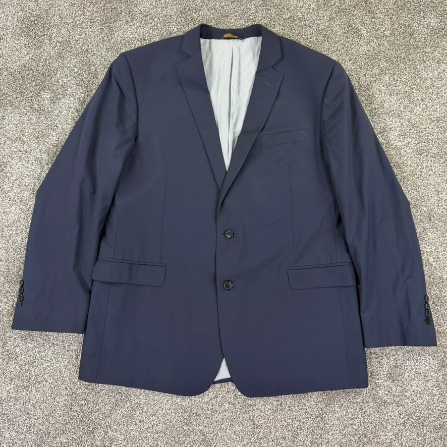 Brooks Brothers Explorer Regent Fit Navy Blue Wool Blazer Sport Coat Mens 46L