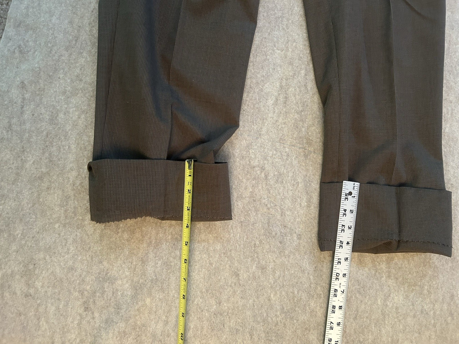 Giorgio Sant’Angelo Suit Mens 40L Jacket 34W Pants Brown Wool Blend 2 button