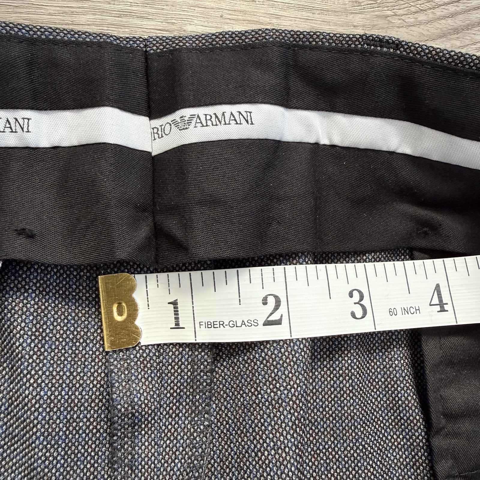 Emporio Armani Suit 42 R (52 EU) Mens Gray Wool G Line 2 Piece 36×32 Pants