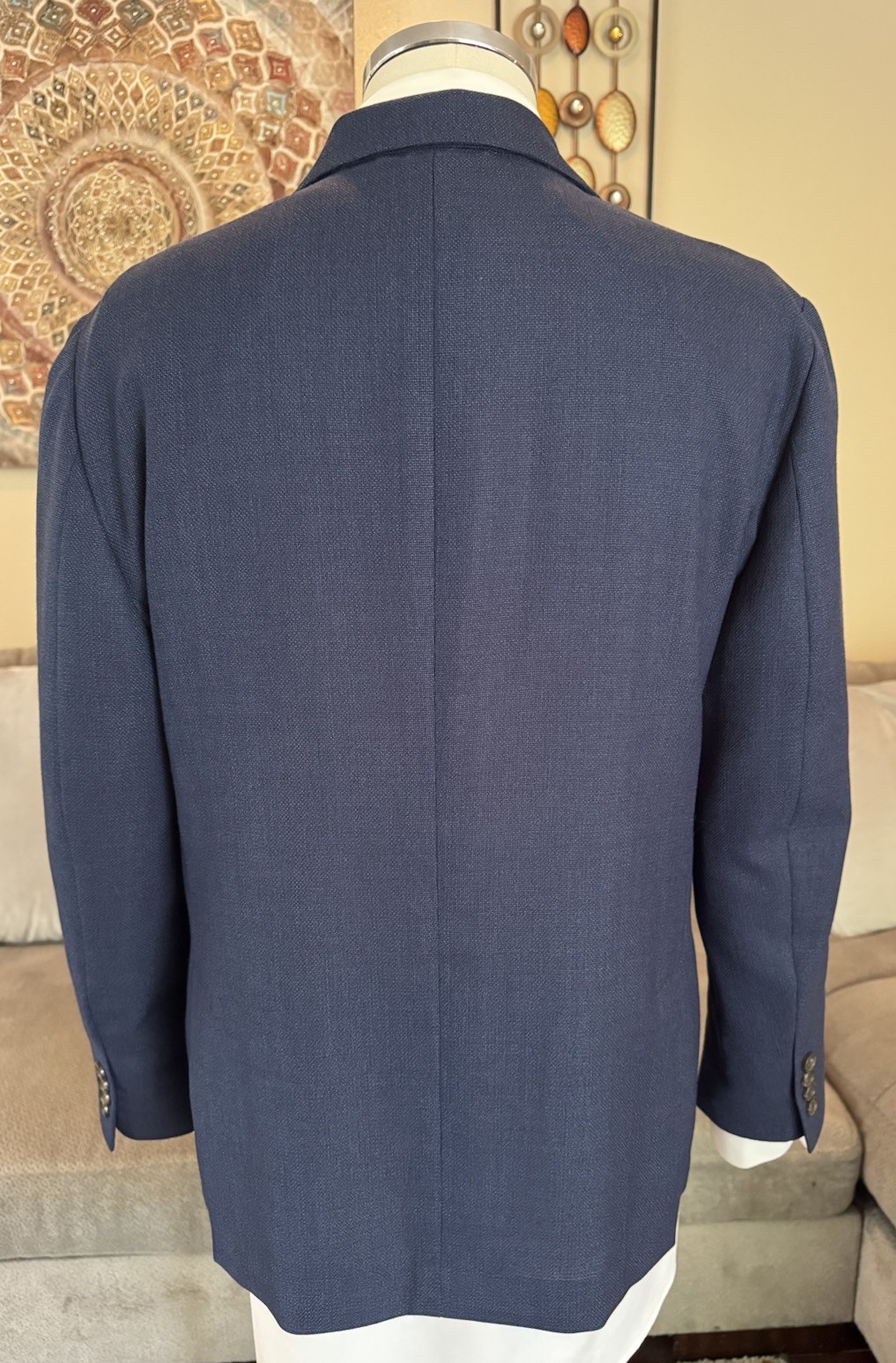 NEW Bonobos Mens Blue Wool Standard Fit 2 Btn Dual Vent Blazer Sz 40 S