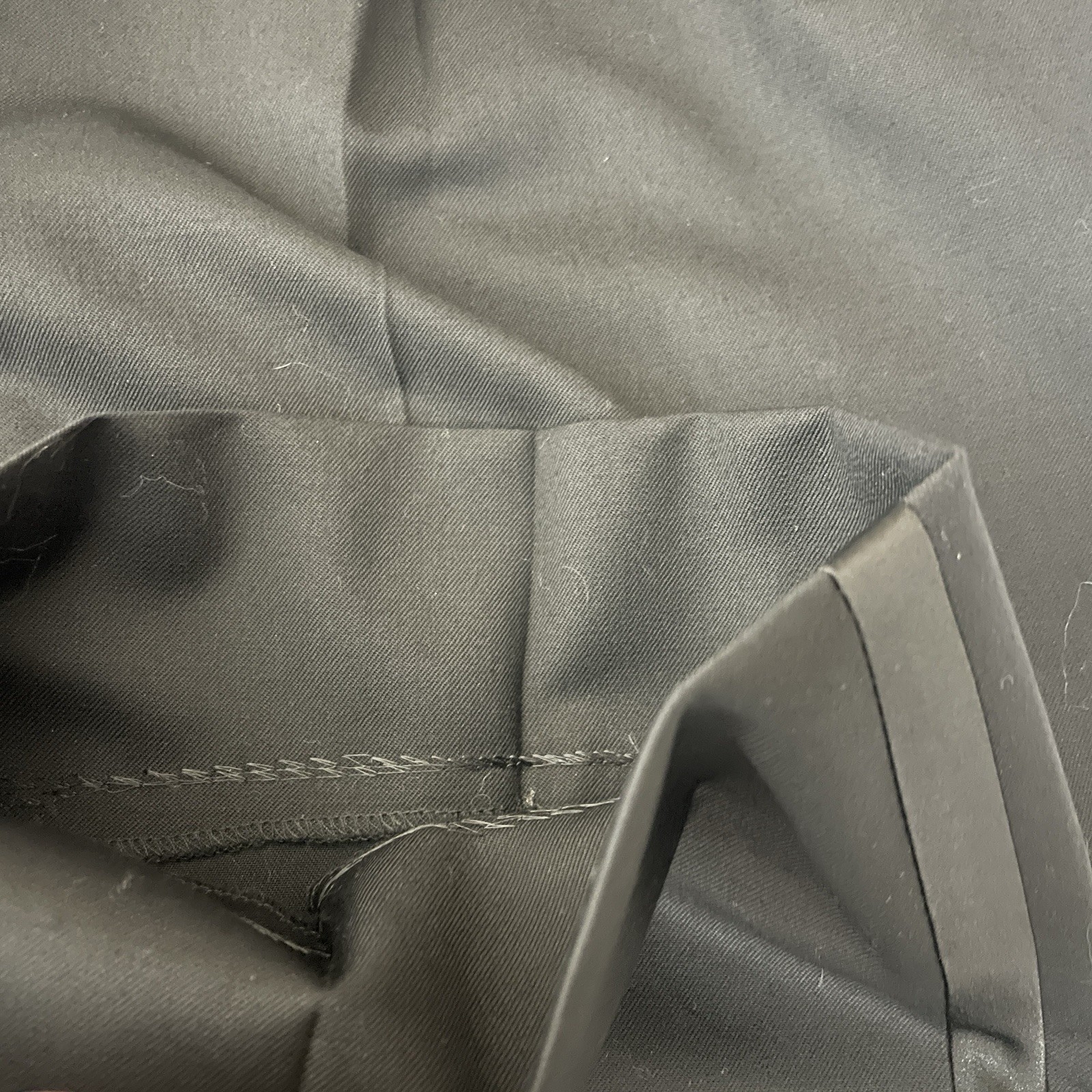 JNY Jones New York 2 Piece Tuxedo Suit Mens 46L 38×33 Black Wool Two Buttons