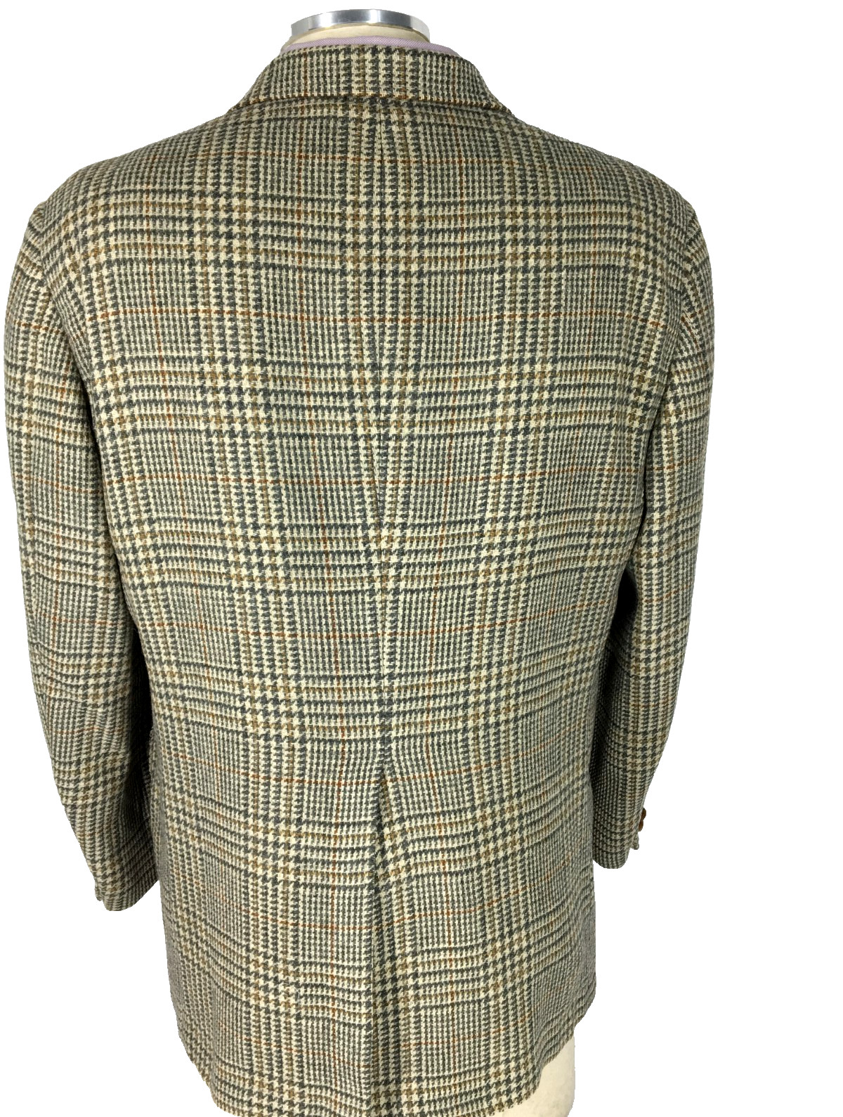 46S Hart Schaffner Marx USA Mens Vintage Wool Tweed 2 Bttn Blazer Sport Coat