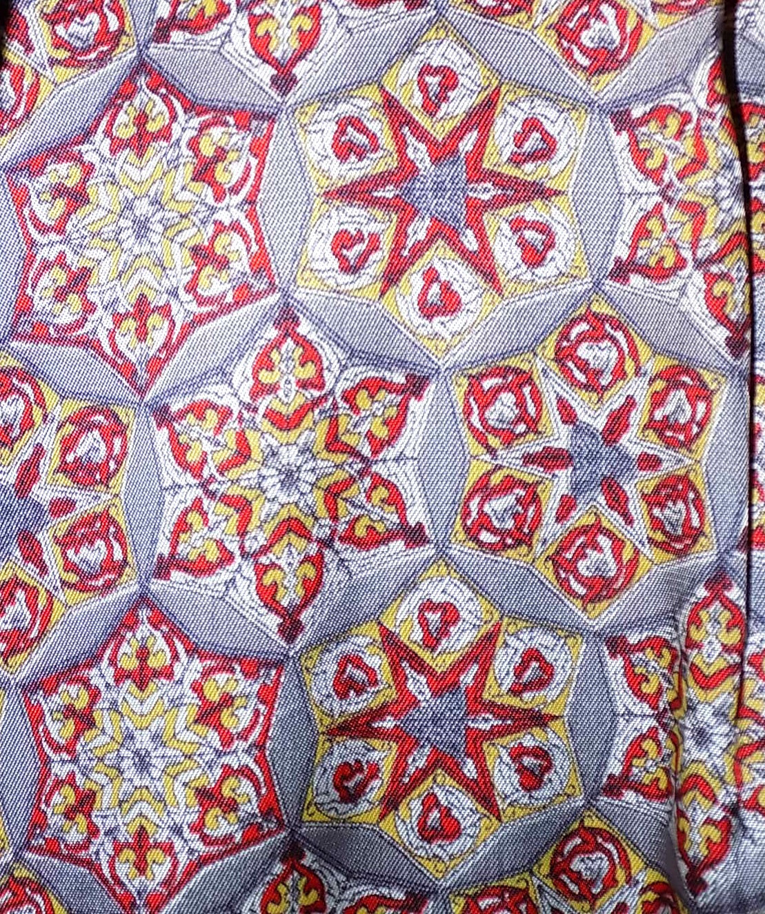 Mint! Vtg 70s JORDAN MARSH FLORIDA SPORT COAT, GEOMETRIC,ATOMIC LINING, Sz M, 41