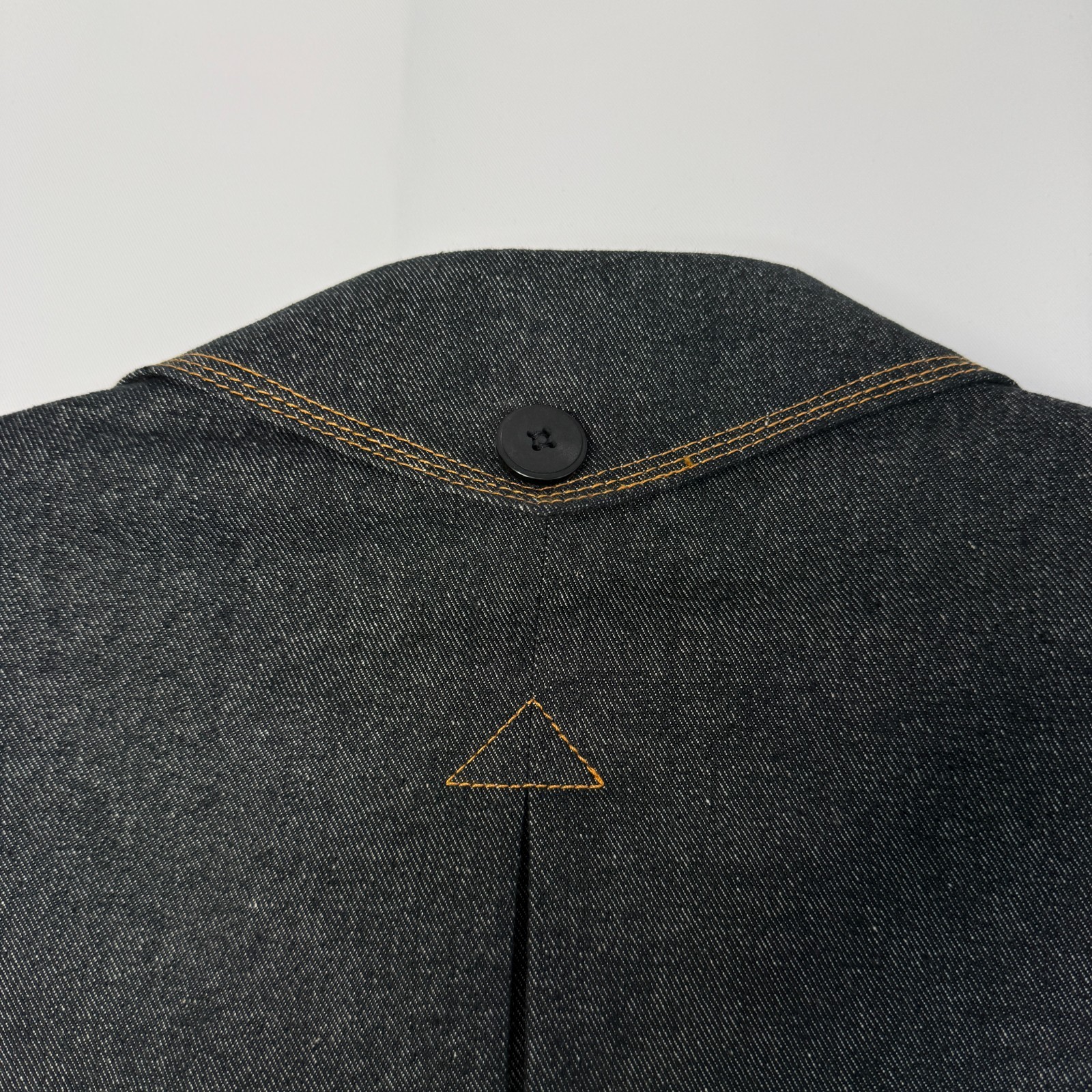 IL CANTO Denim Suit Jacket Men’s 48L Black Western Tailored