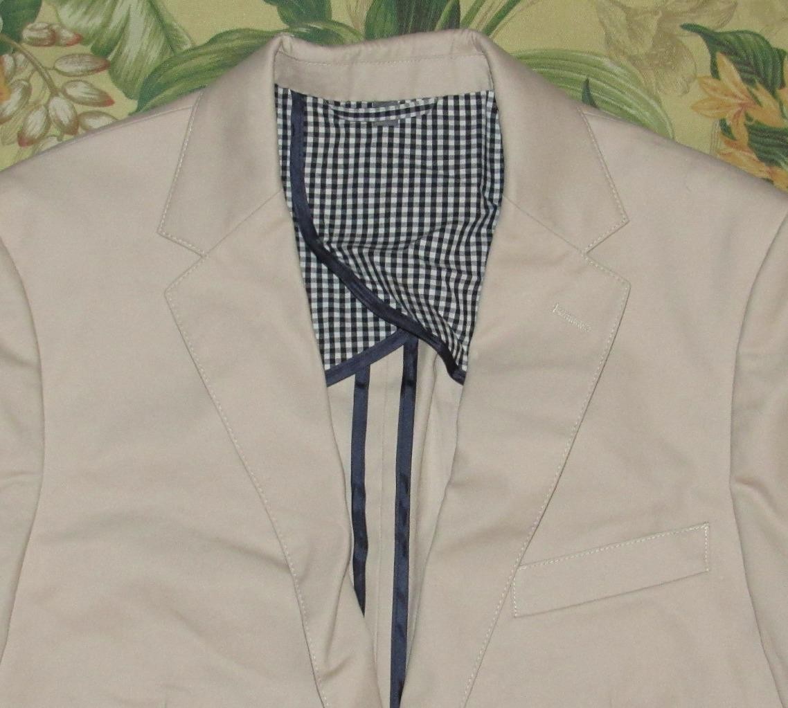BONOBOS Tan Cotton Blazer Sport Coat Jacket Standard Fit 36R