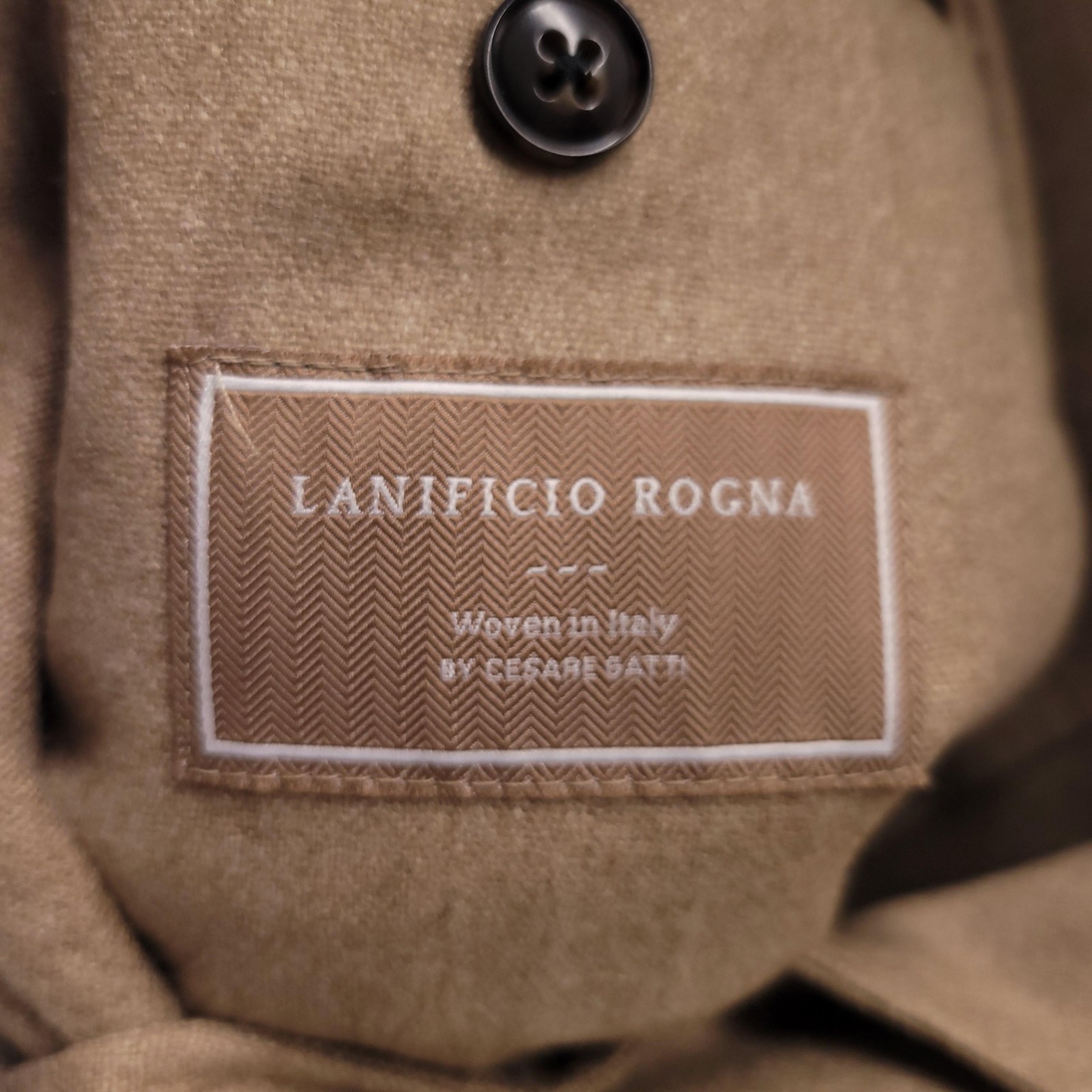 Suitsupply Blazer Mens 48 Beige Wool Cashmere Havana Slim Lanificio Rogna