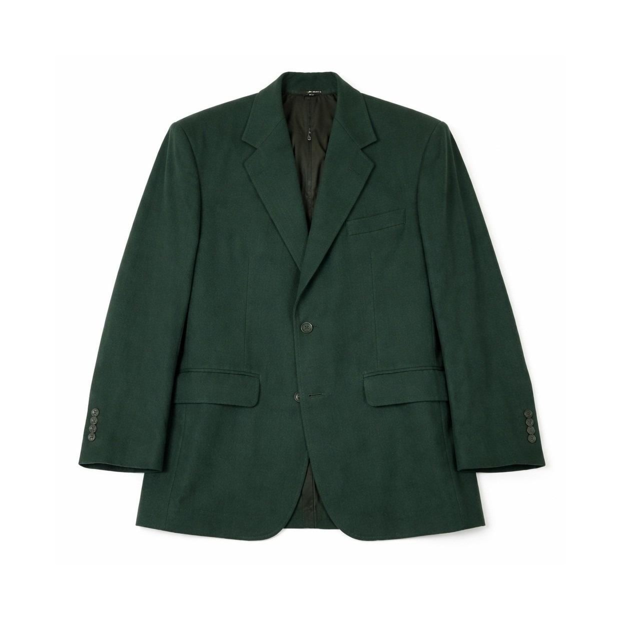 Pure Cashmere Blazer Mens L Forest Green 2-Button Sport Coat Made in USA Luxury