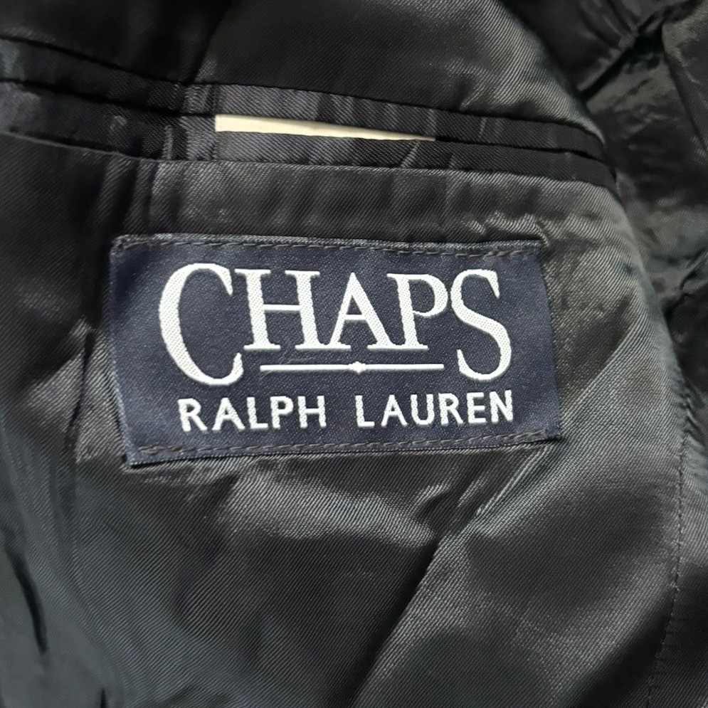 Vtg Polo Ralph Lauren Chaps 100% Wool Navy Blazer Men 38R Gold Button Canada