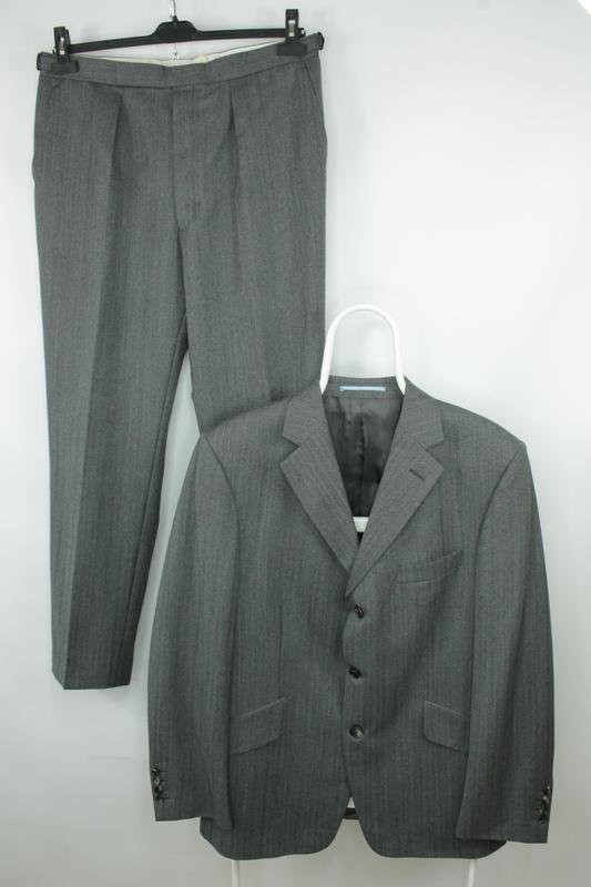 Men Hackett Suit Grey Wool 40 /L / 48