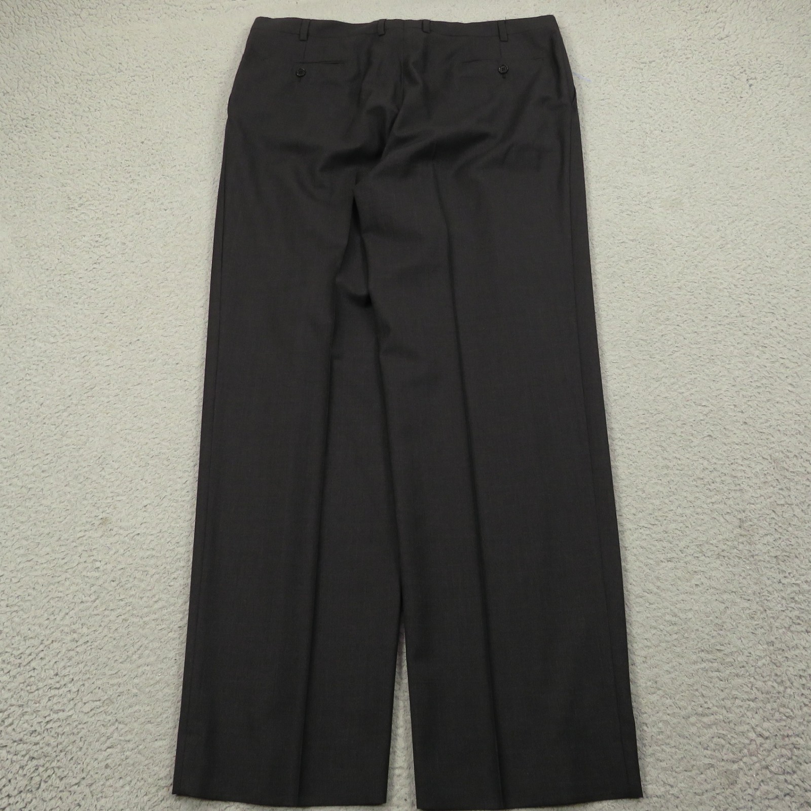 Vitale Barberis Canonico Suit 46L Charcoal Super 140s 40×34 Pant Trouser Bespoke