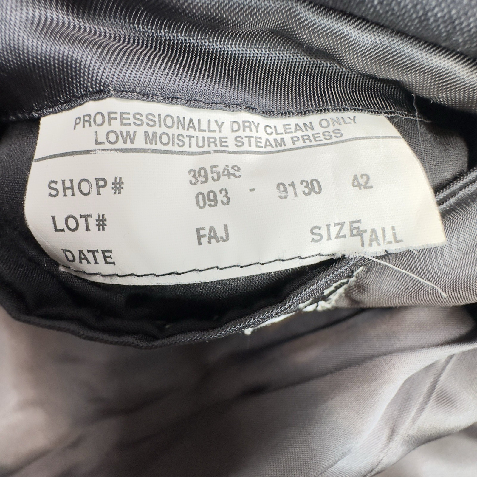 Vintage Andover Shop Wool Blazer Mens 42 Tall Black Stripe USA Classic Preppy