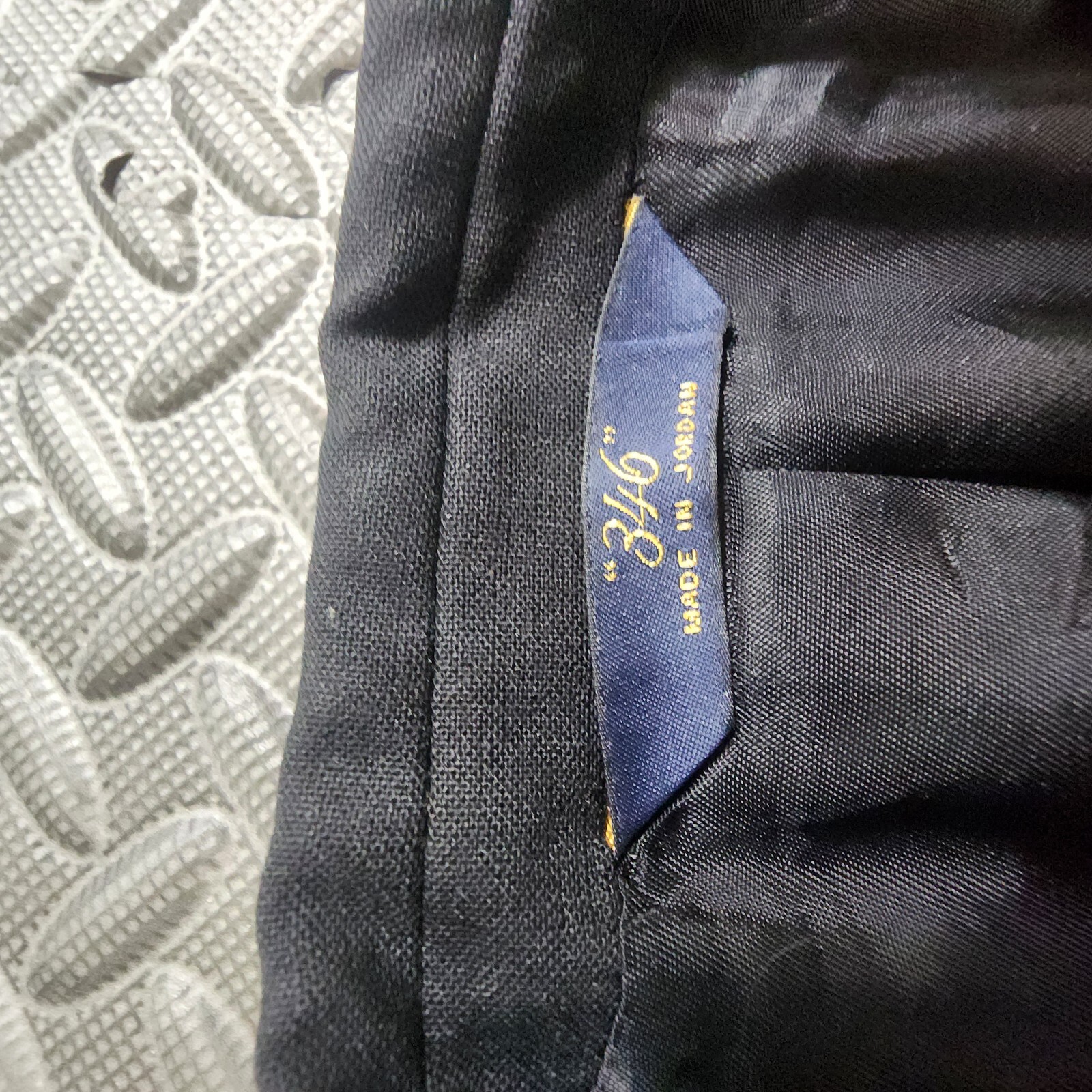 Brooks Brothers 346 Blazer Sports Coat Jacket Mens 44L Black stretch MI Jordan