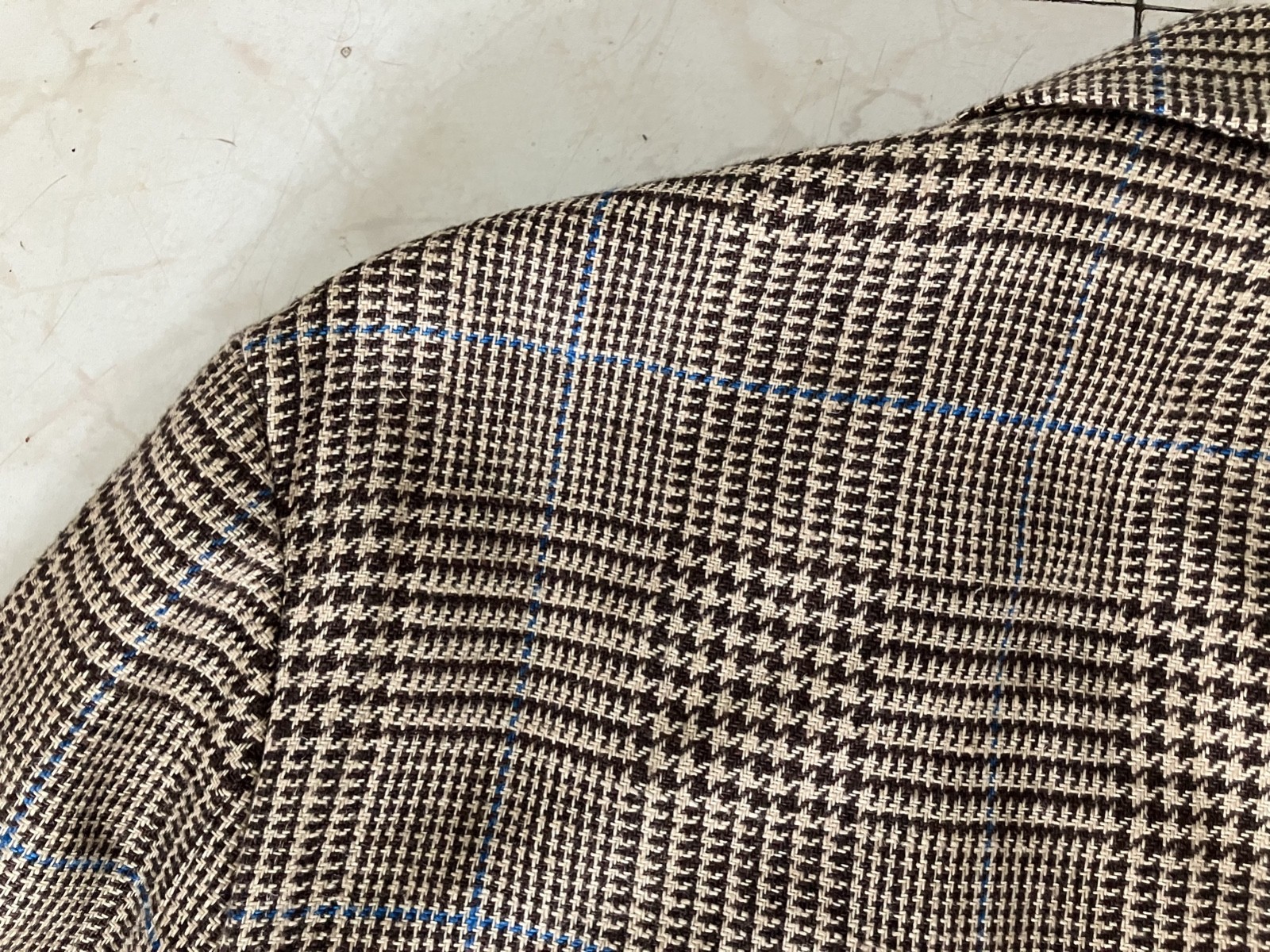 Polo Ralph Lauren BOLD Glen Plaid Unstructured 100% Linen Sport Coat 42 R Summer