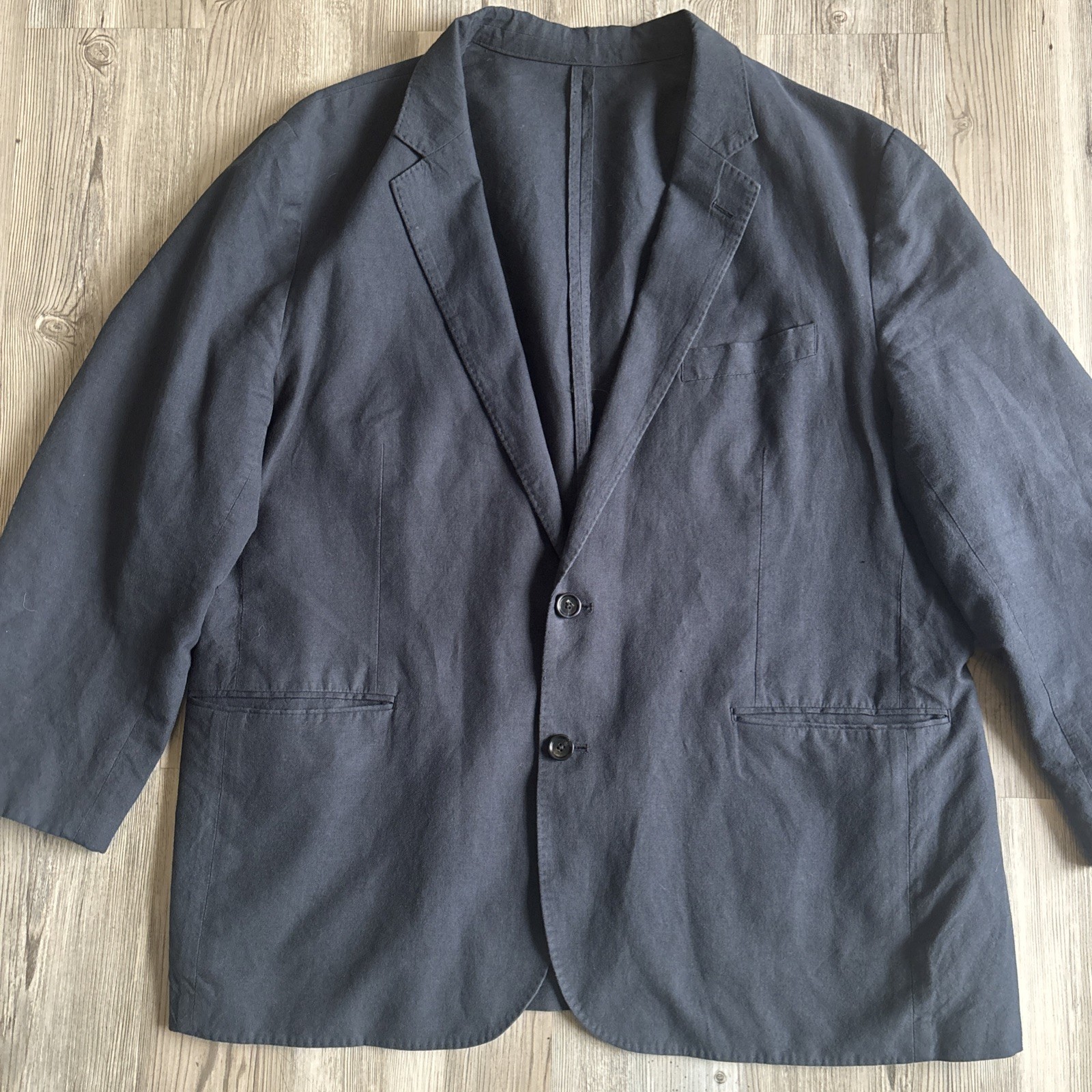 Baird Mcnutt J Crew Ludlow Blue Pure Irish Linen Mens Coastal Blazer Size 48R